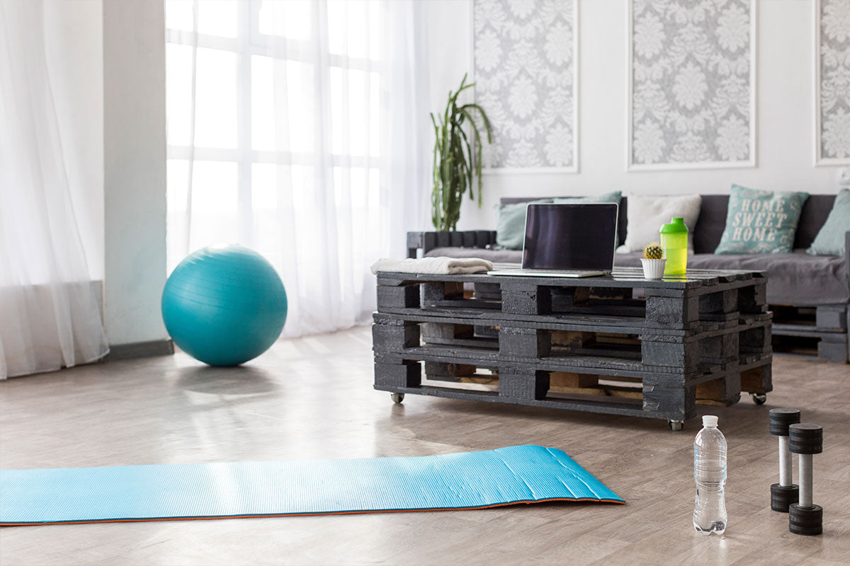 Come creare una piccola palestra in casa chic e funzionale