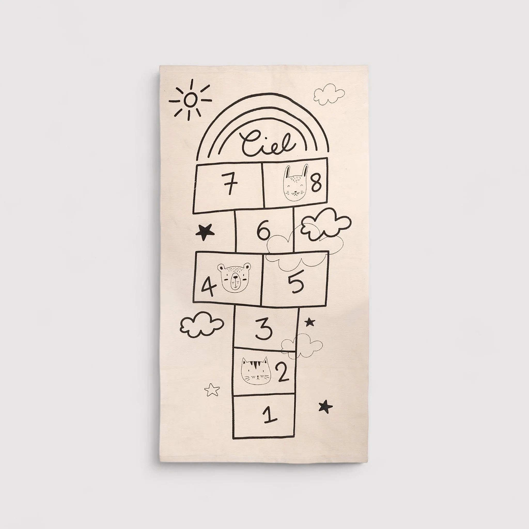 Lofofora - Tappeto per bambini con gioco campana 80x150 cm