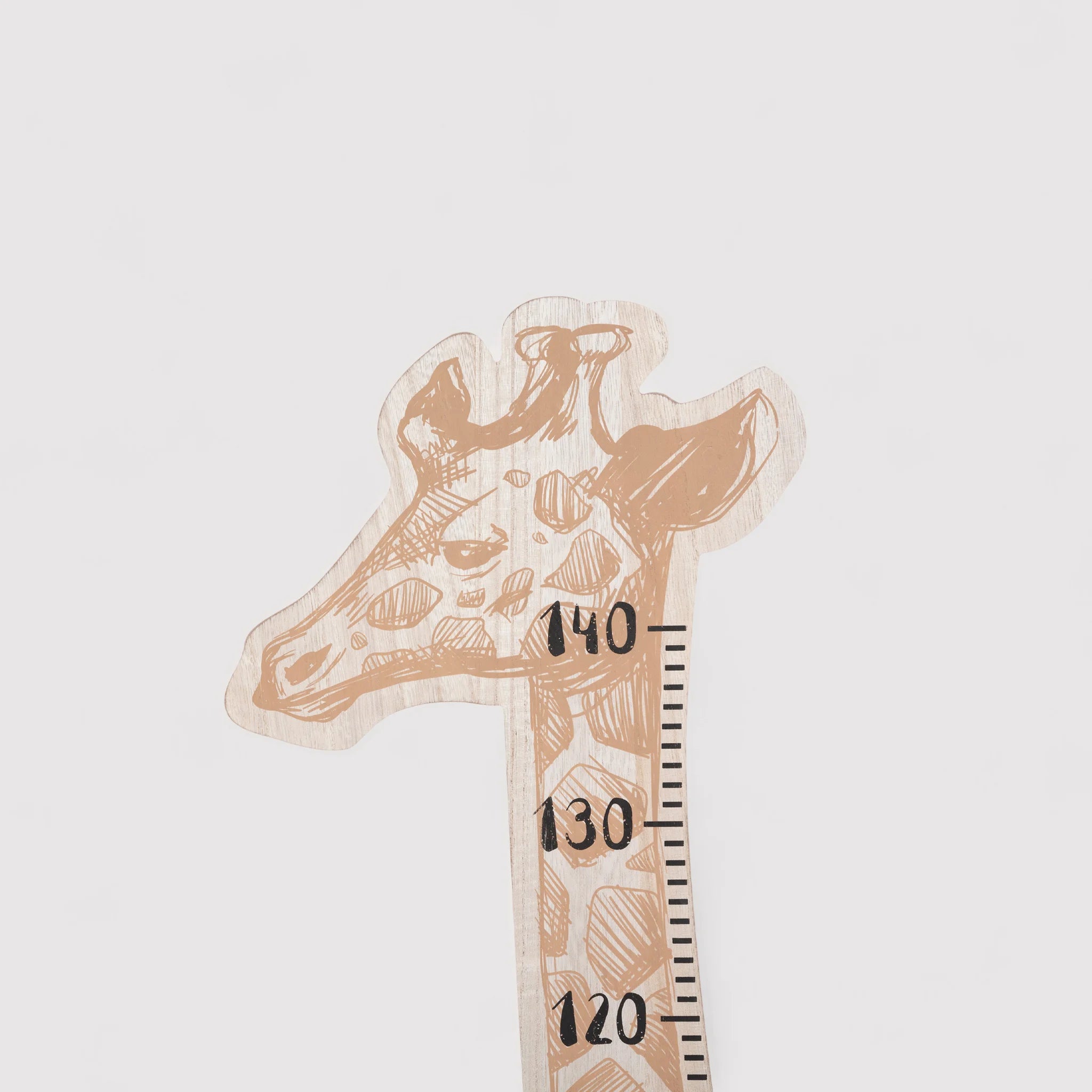 Nerium - Metro da parete per bambini a tema giraffa 140 cm