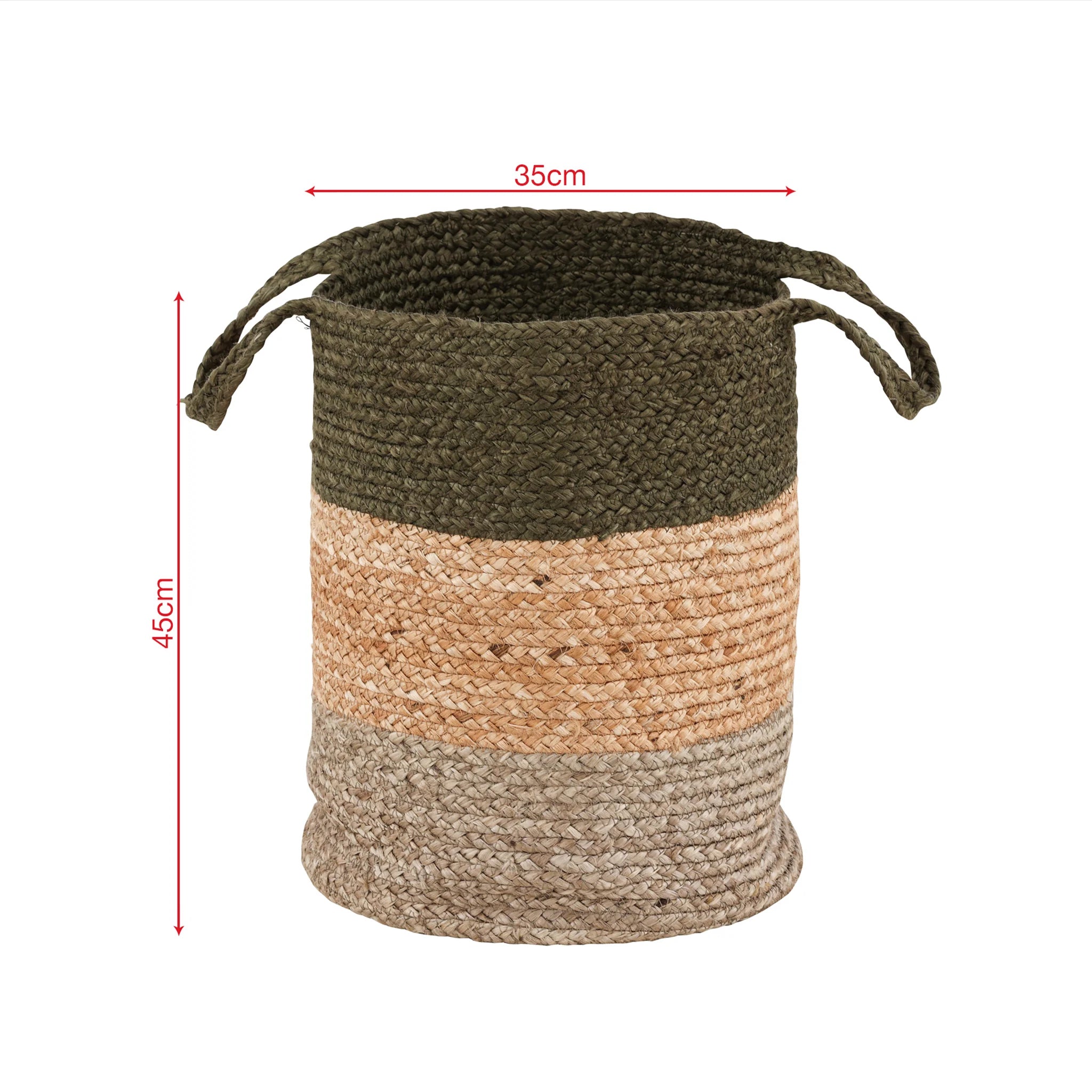 Zerbel - Cesto portaoggetti o per panni in juta naturale