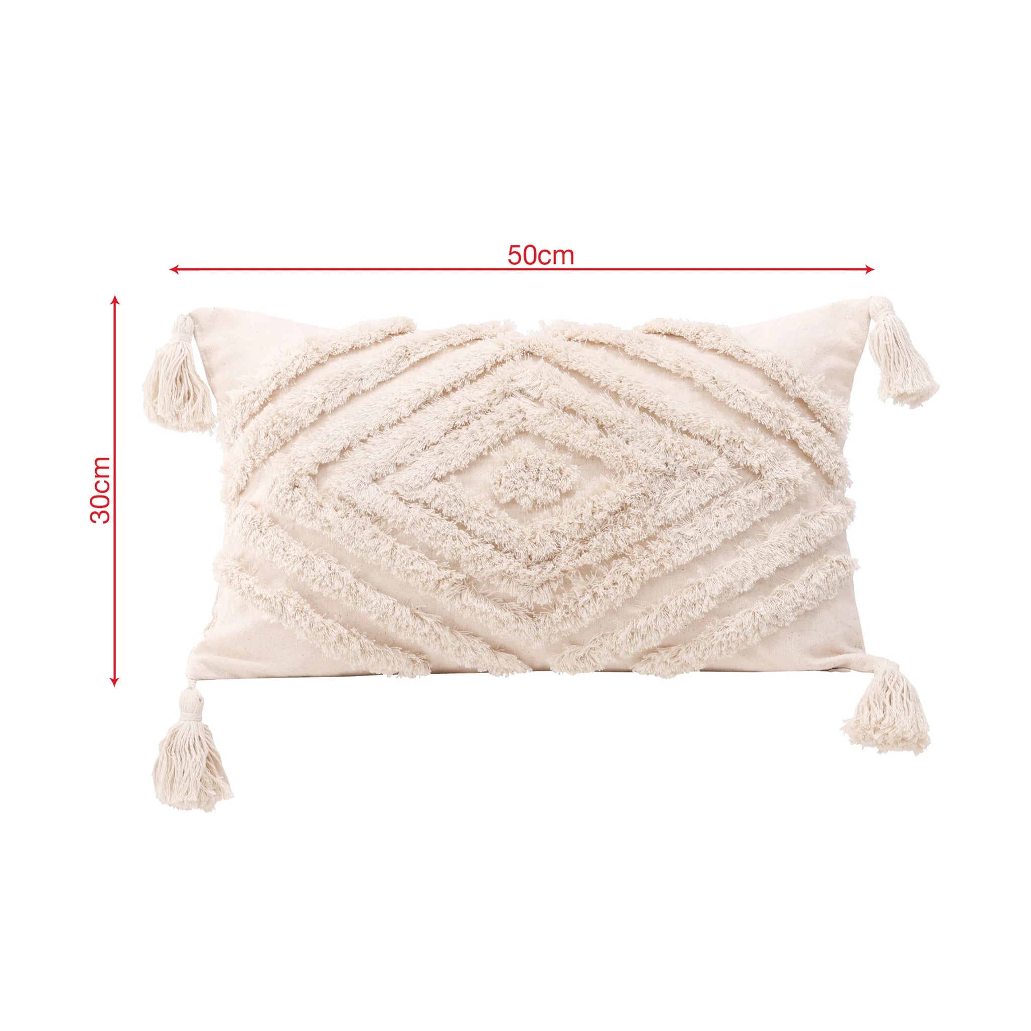 Tarul - Cover per cuscino bianco crema 30x50 cm