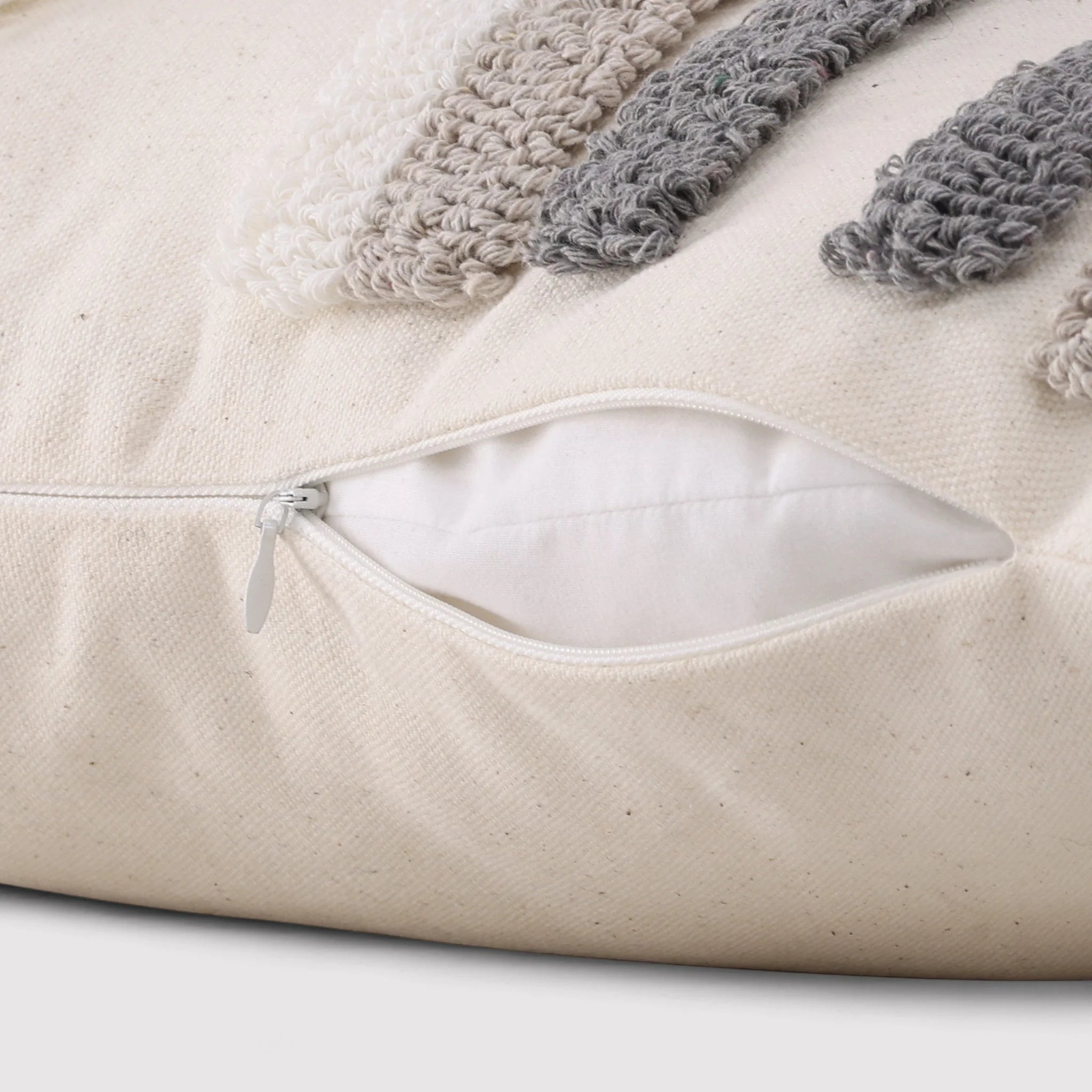 Ripsalis - Federa per cuscino da divano beige 30x50 cm