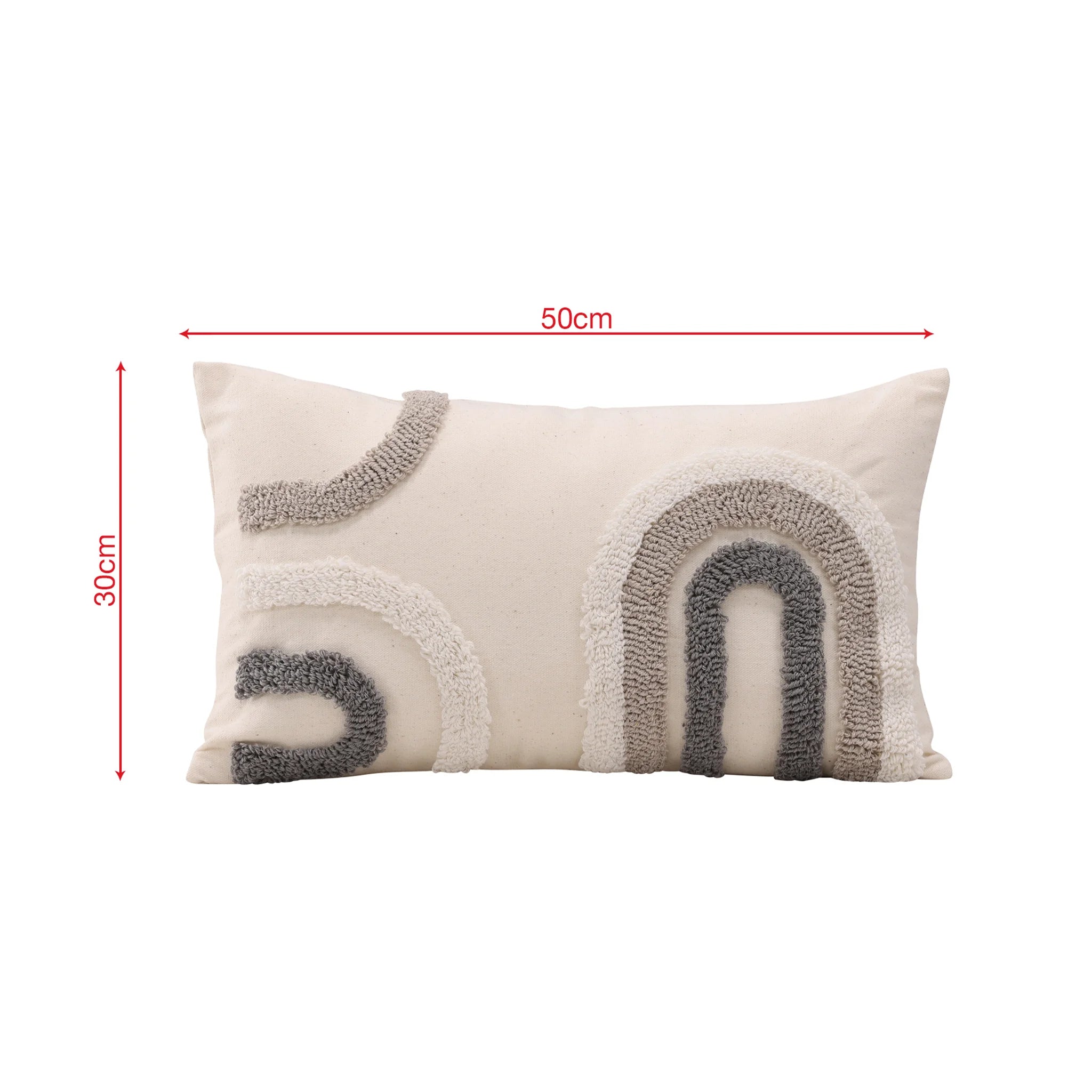 Ripsalis - Federa per cuscino da divano beige 30x50 cm