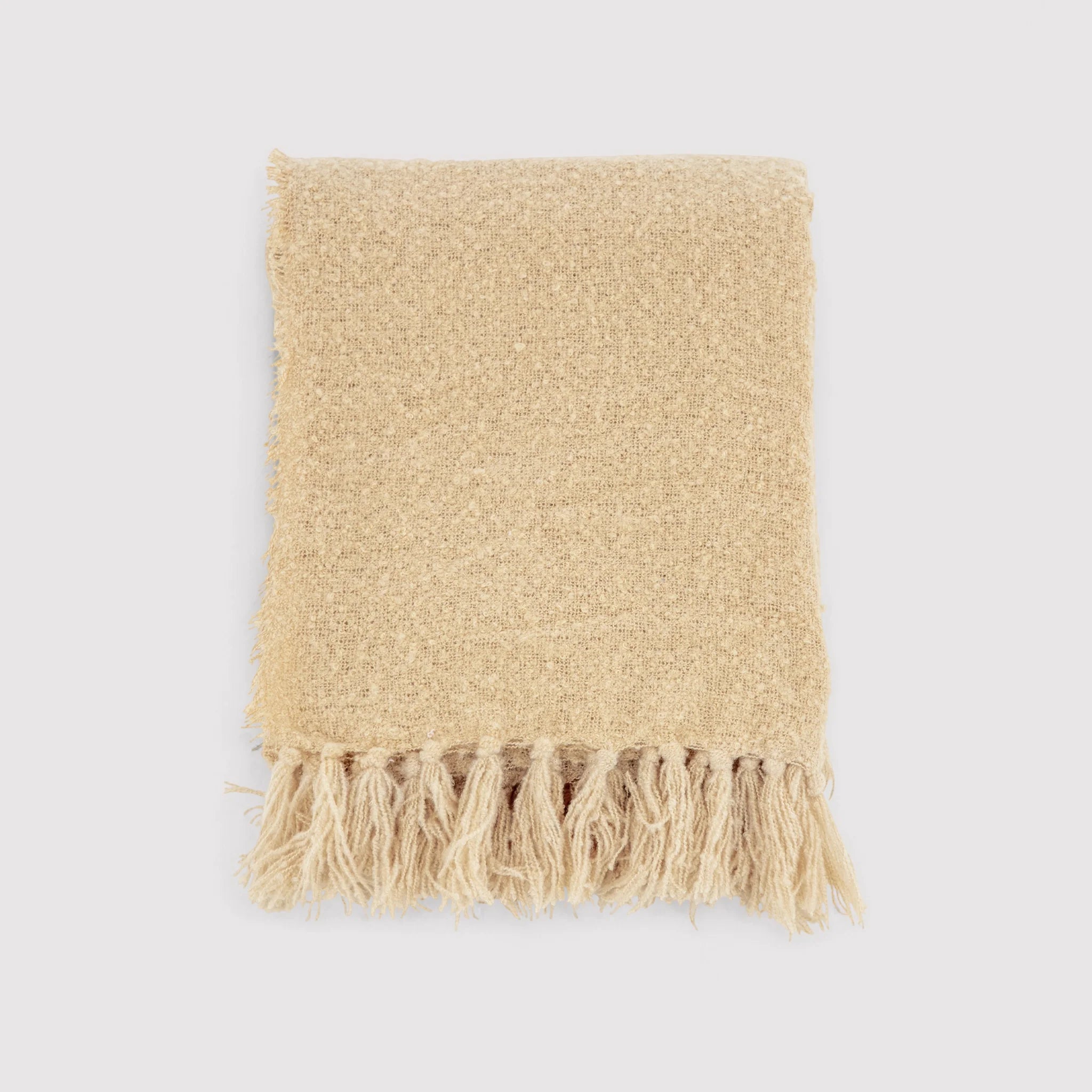 Pruim - Coperta color sabbia per poltrona o divano