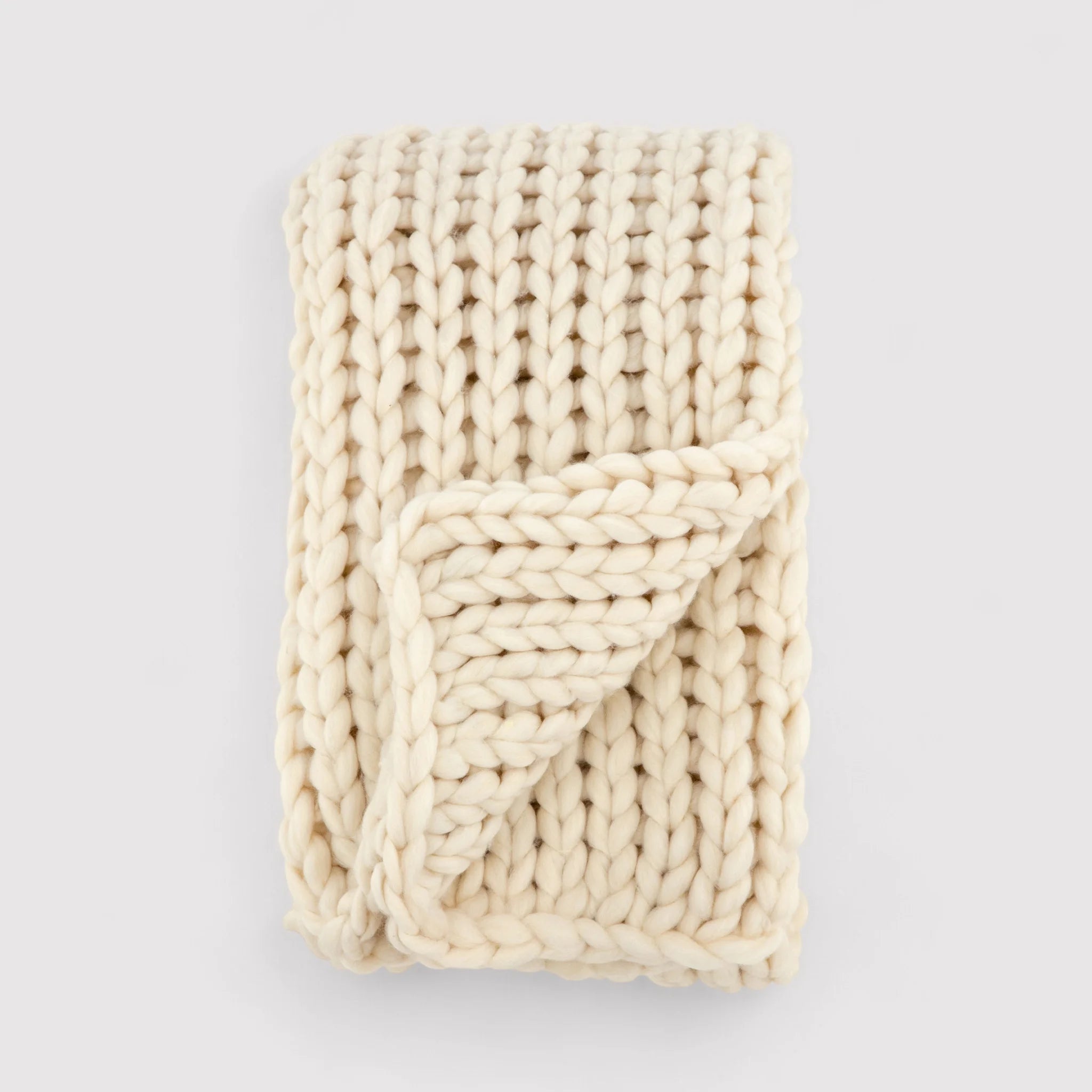 Cercis - Plaid bianco crema per camera o salotto