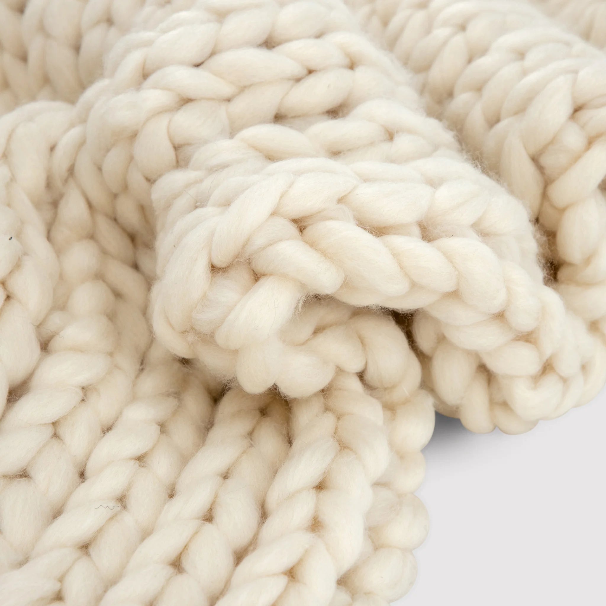 Cercis - Plaid bianco crema per camera o salotto