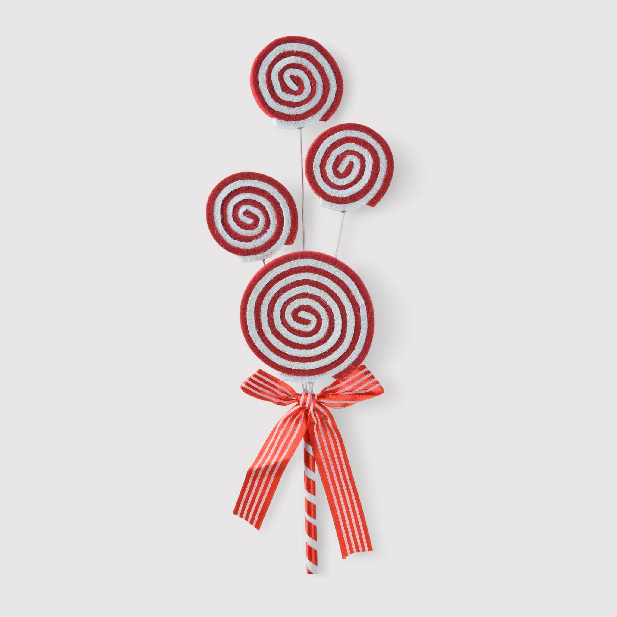 Muinga - Decorazione di Natale rossa e bianca per vaso