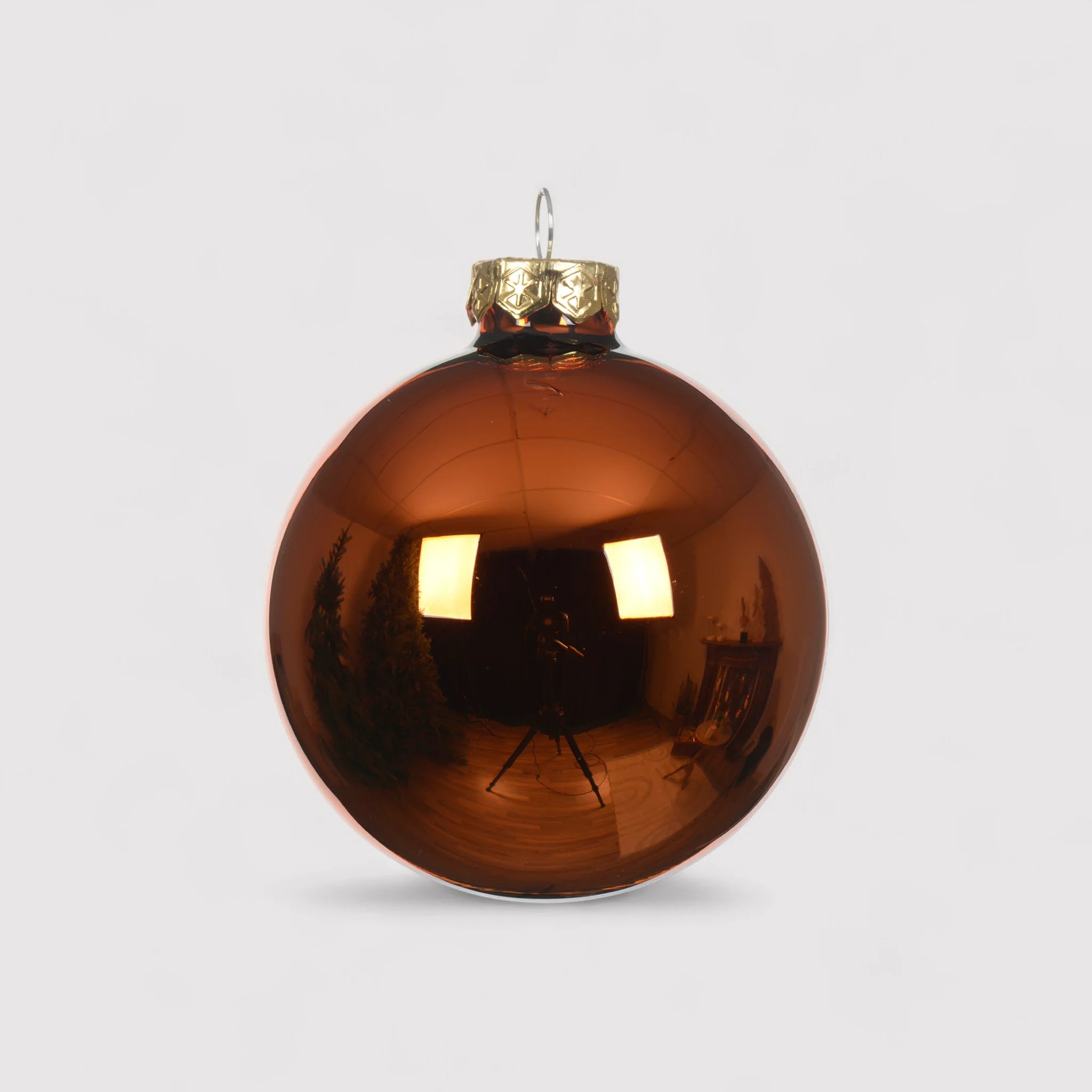 Arbey - Set 16 palline di Natale aracione scuro in vetro