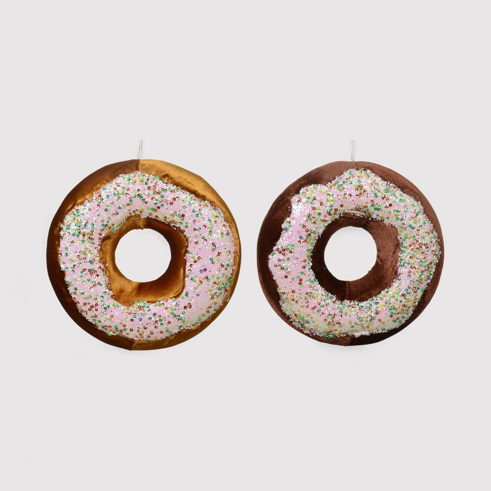 Tagete - 2 pendenti a forma di ciambella per albero di Natale