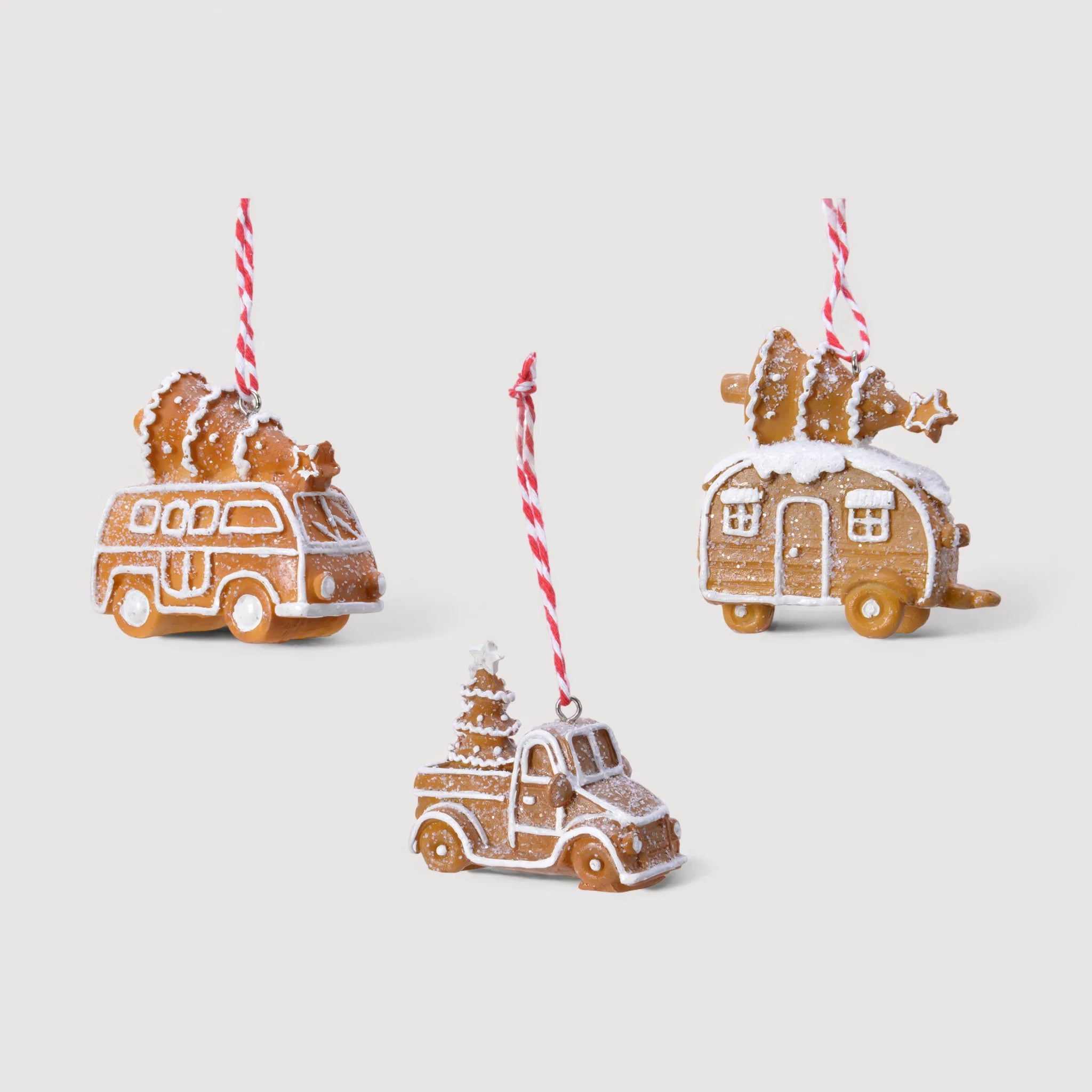 Nepeta - Set 3 decorazioni per abete a forma di macchinina