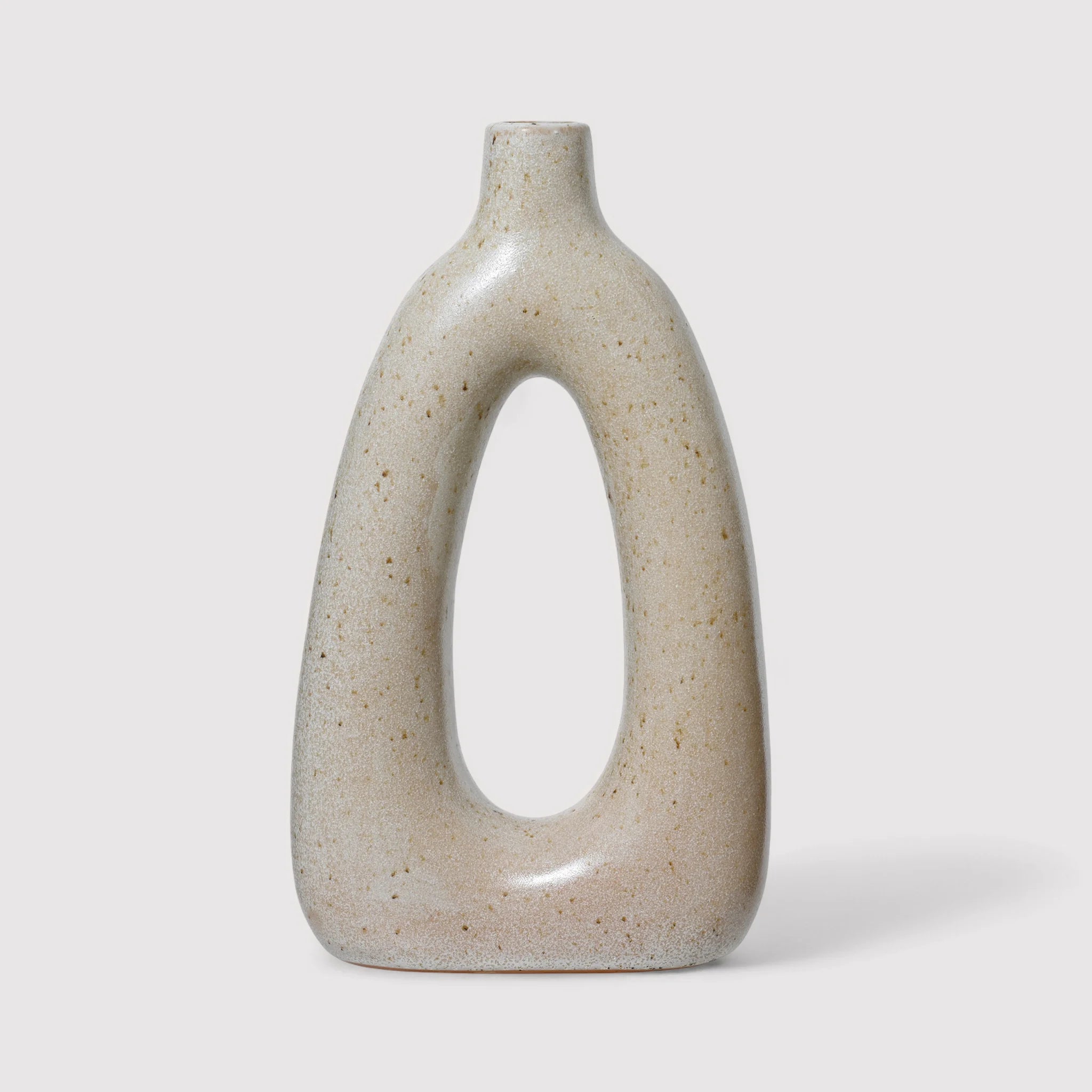 Ziran - Vaso decorativo dal design moderno bianco sporco