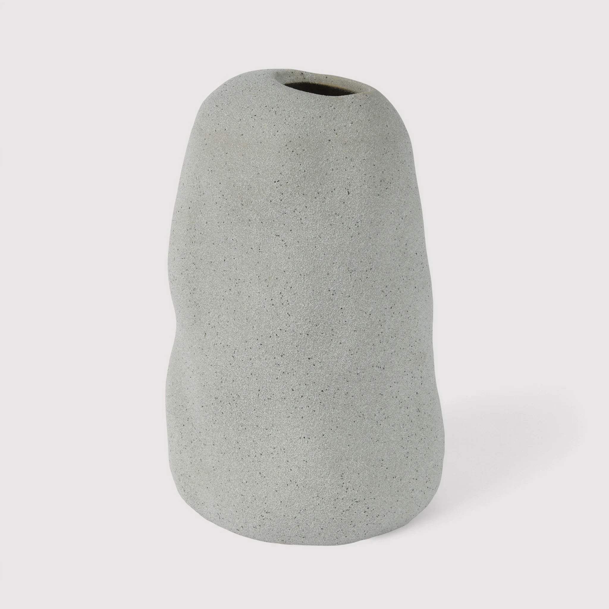 Sagerezia - Vaso alto moderno grigio in gres