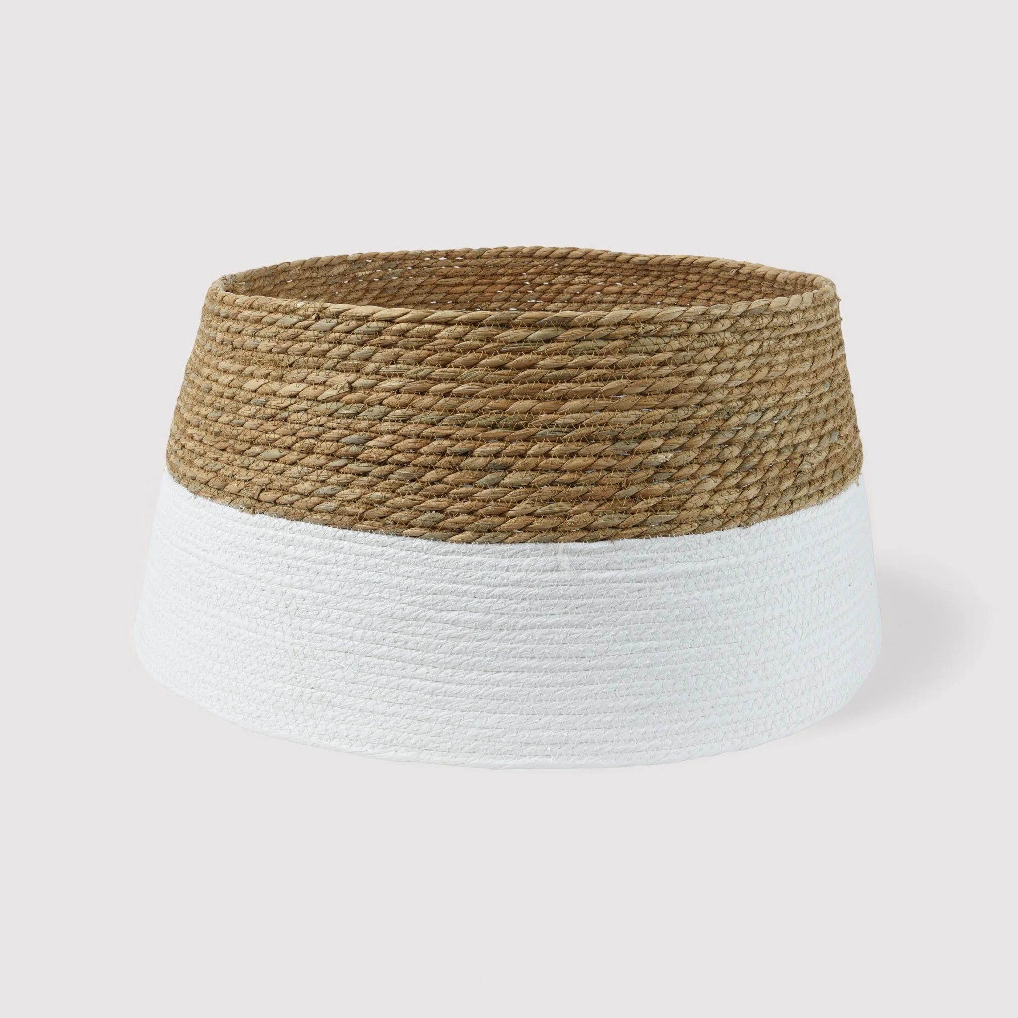 Balang - Gonna per albero di Natale bianca e marrone Ø 57 cm