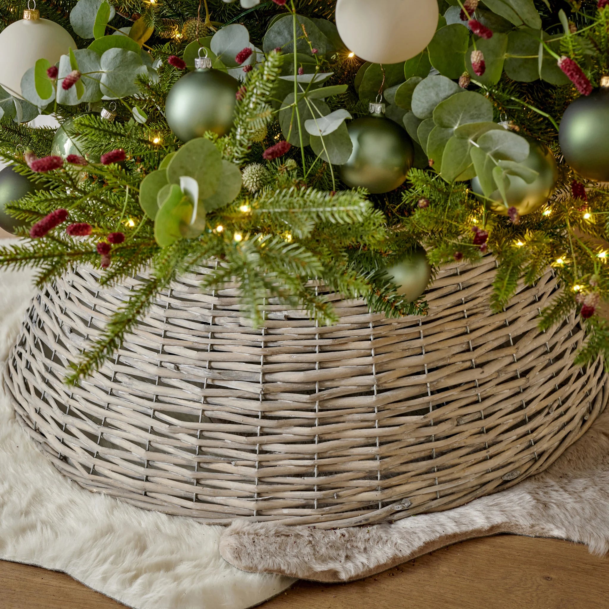 Talah - Copertura ad anello per base albero di Natale Ø 57 cm