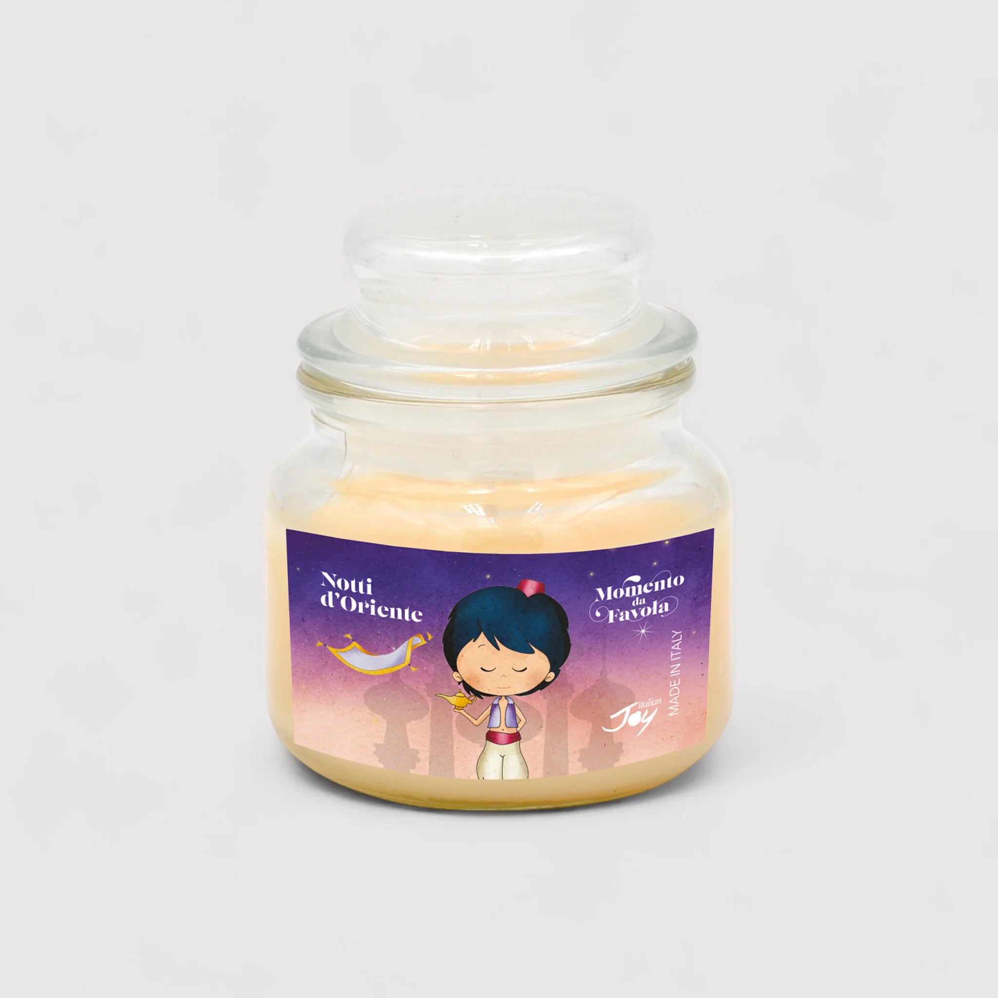 Set tazza tema "Notti d'oriente" e 2 candele profumate fragranza vaniglia