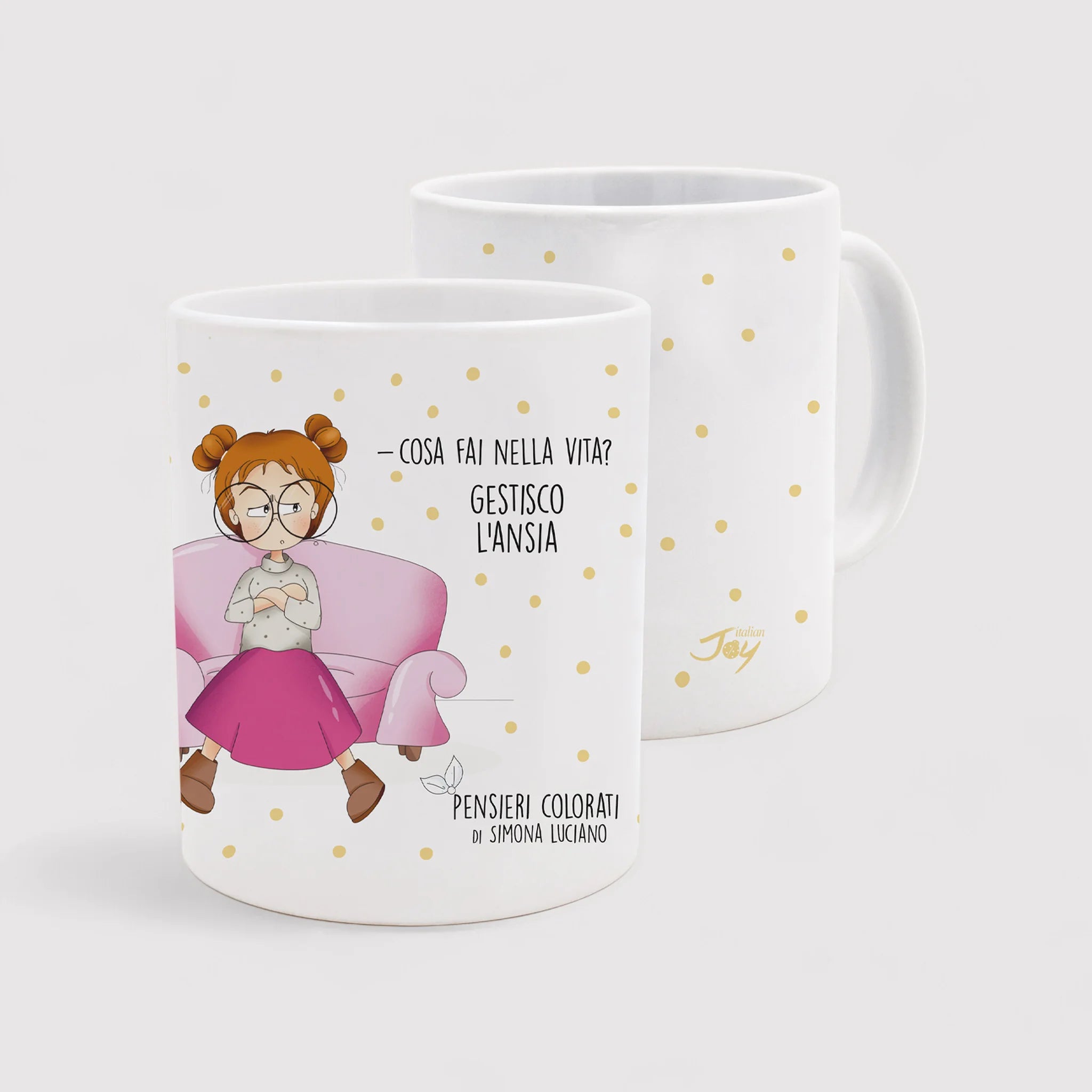 Set 1 tazza in ceramica e bicchiere con candela fragranza rosa