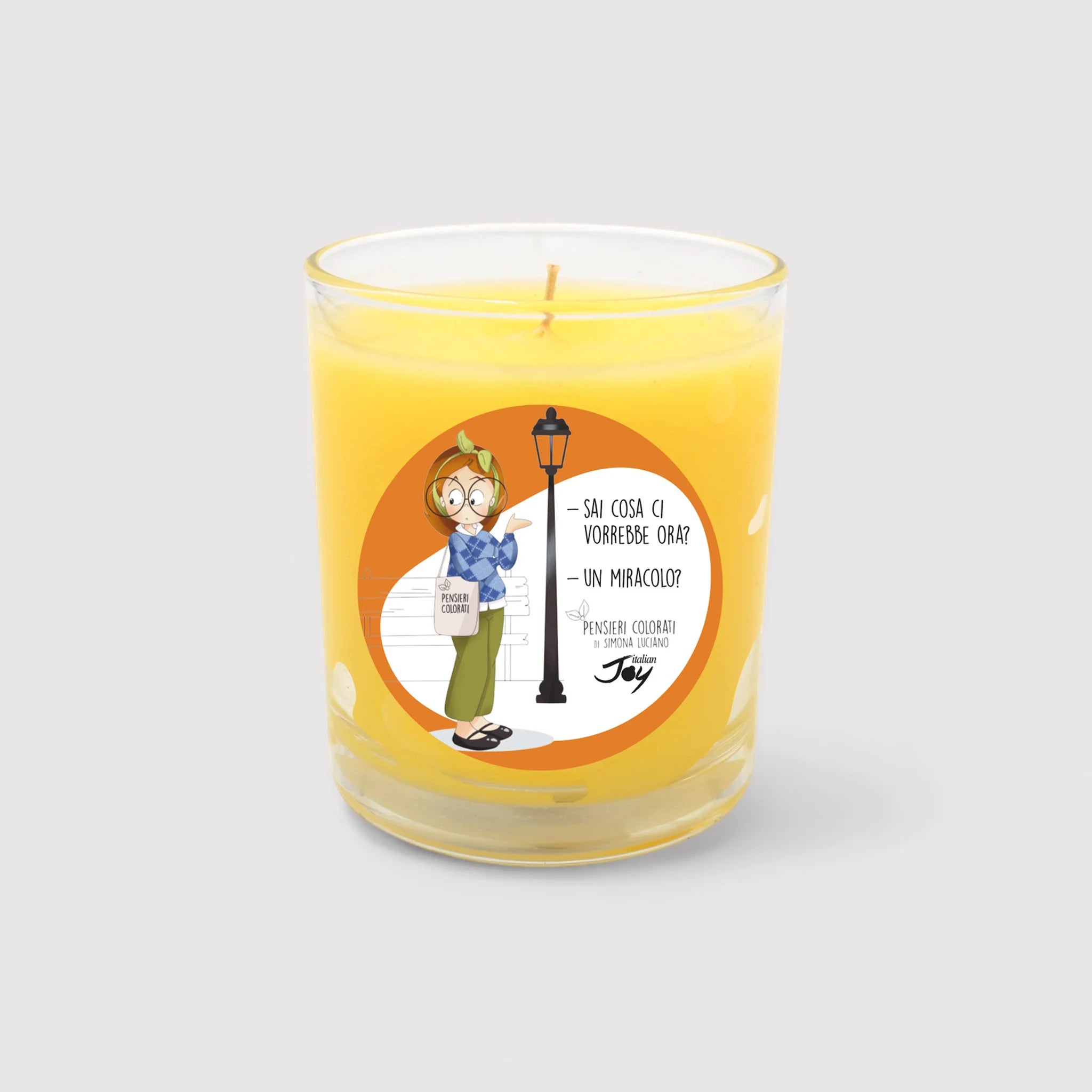 Set 1 tazza in ceramica e bicchiere con candela fragranza cupcake