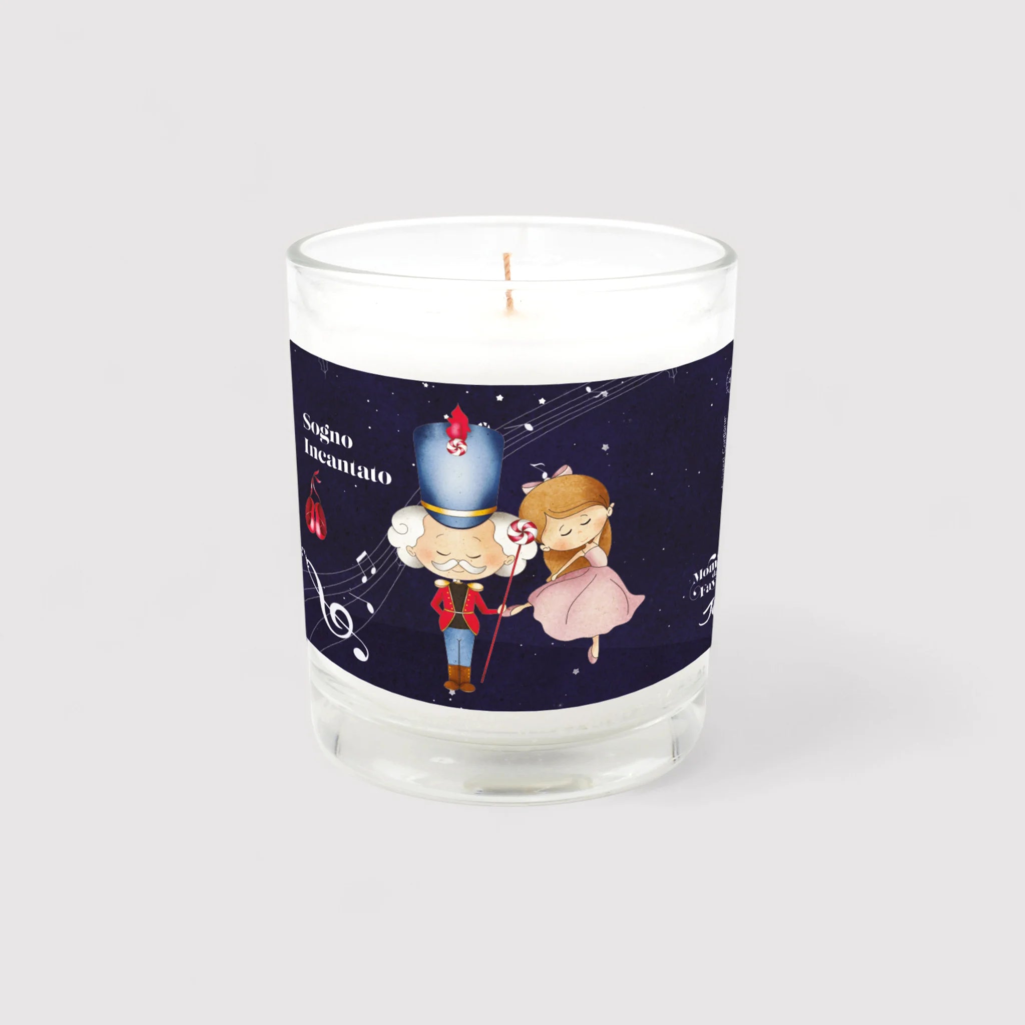 Set tazza tema "Sogno incantato" e 2 candele profumate fragranza gelsomino