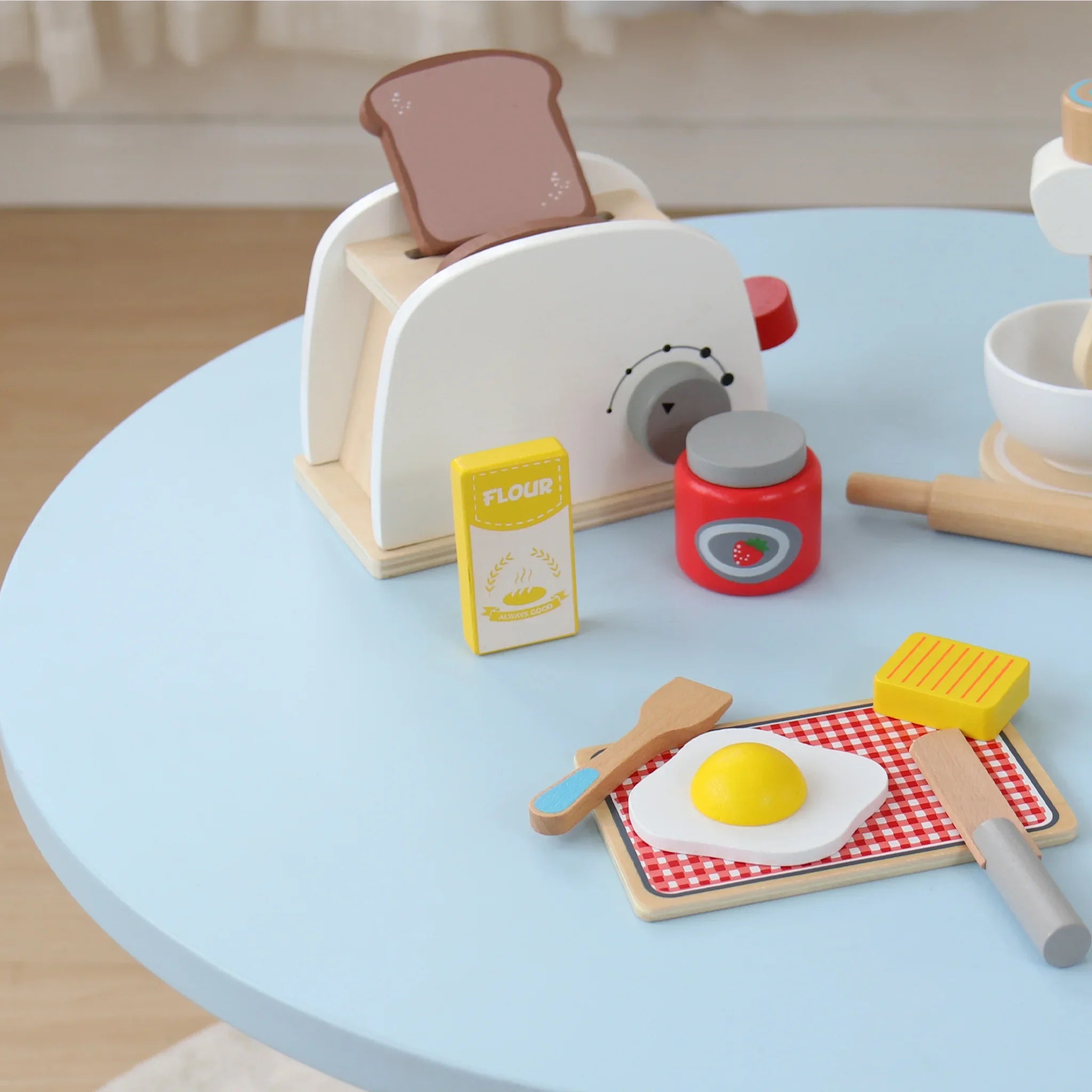 Serapias - Gioco in legno set colazione con tostapane