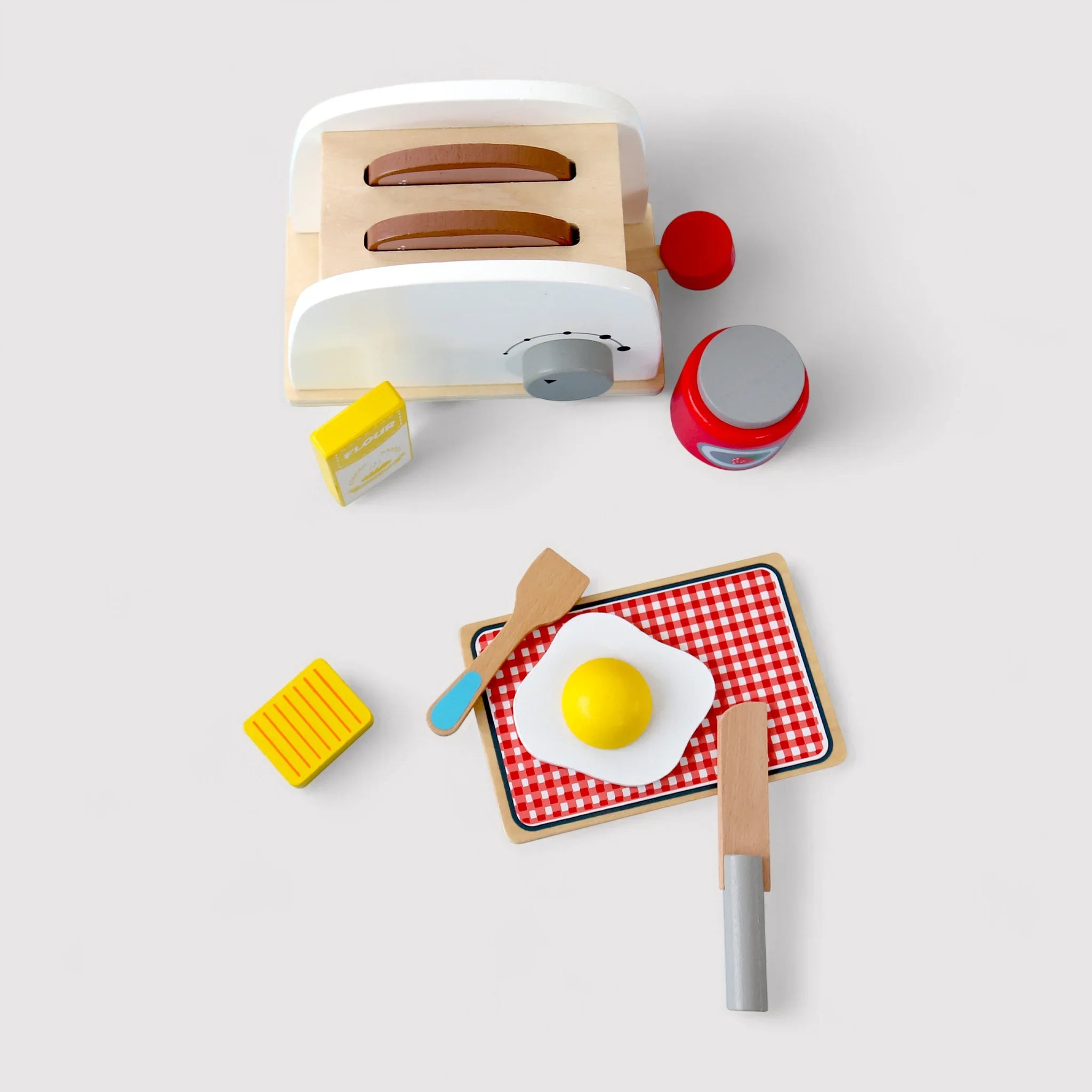 Serapias - Gioco in legno set colazione con tostapane