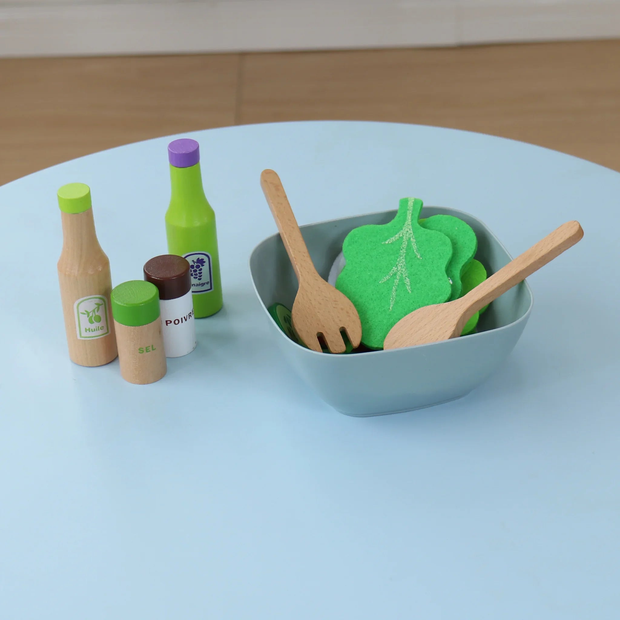 Tanah - Gioco per bambini con insalata in legno e accessori