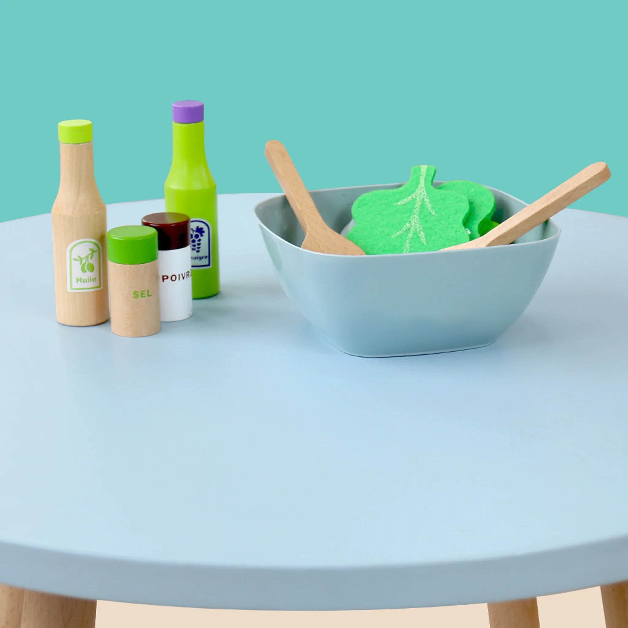 Tanah - Gioco per bambini con insalata in legno e accessori