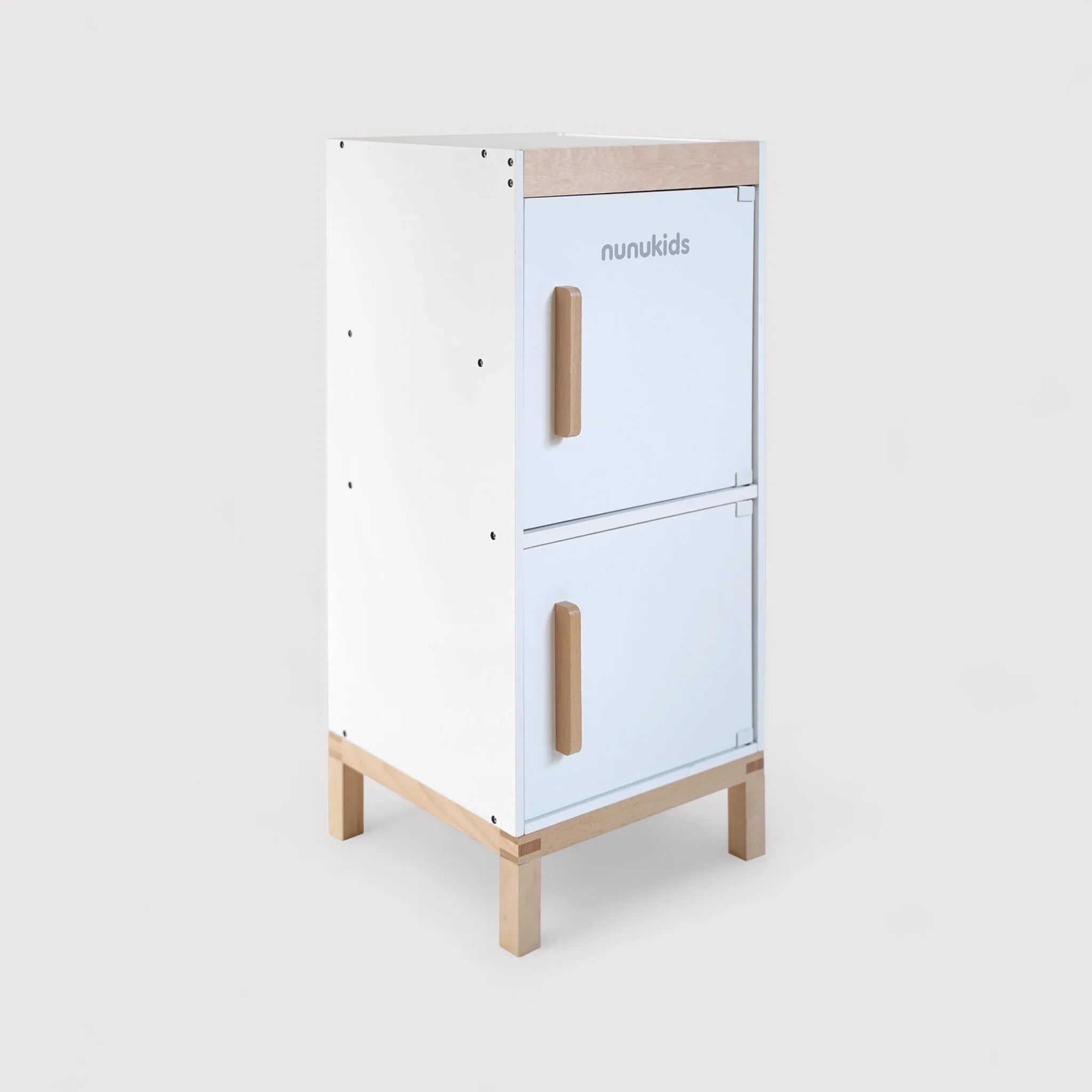 Dalak - Frigorifero in legno giocattolo per bambini con accessori