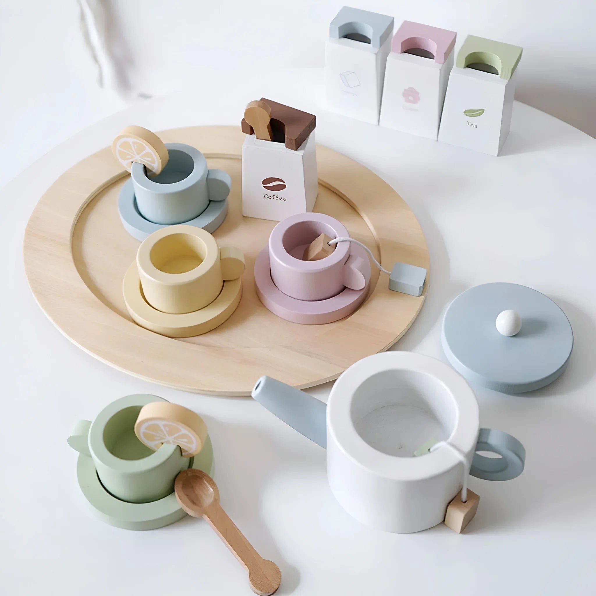 Videira - Gioco set da tè in legno per bambini