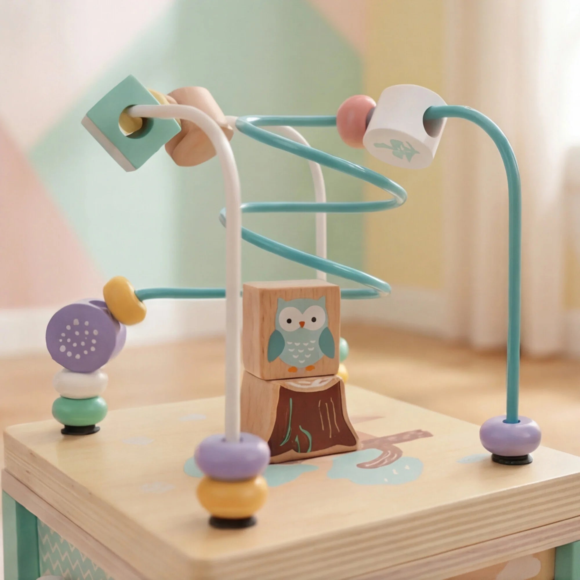 Amole - Cube Montessori en bois 5 jeux en 1