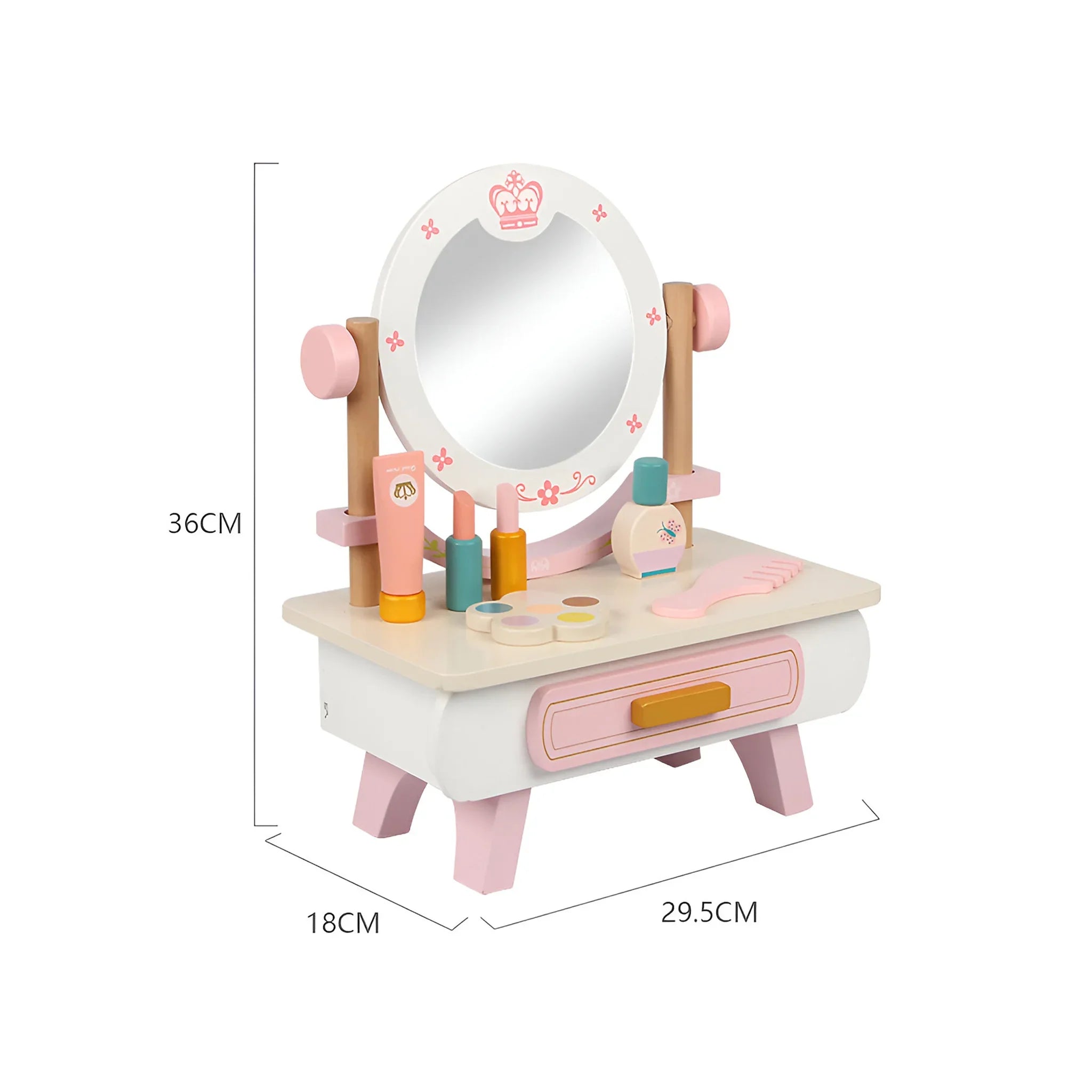 Kafal - Tavolo da trucco giocattolo per bambini con accessori