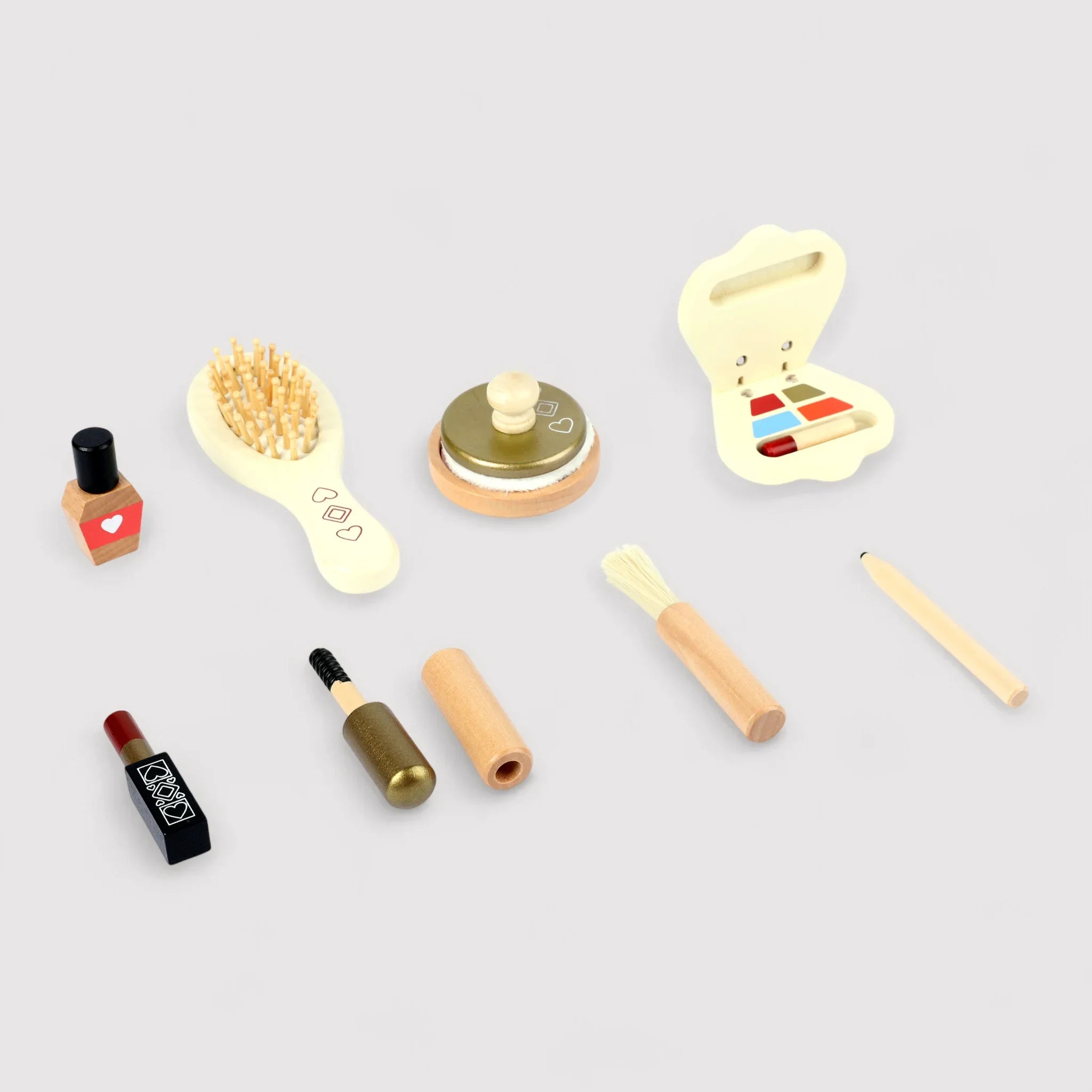 Yirisi - Kit per acconciatura e trucco giocattolo in legno