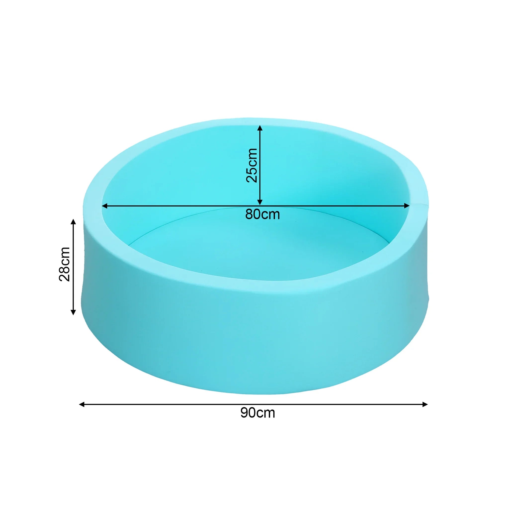 Nabaq - Piscina azzurra per bimbi con 200 palline colorate