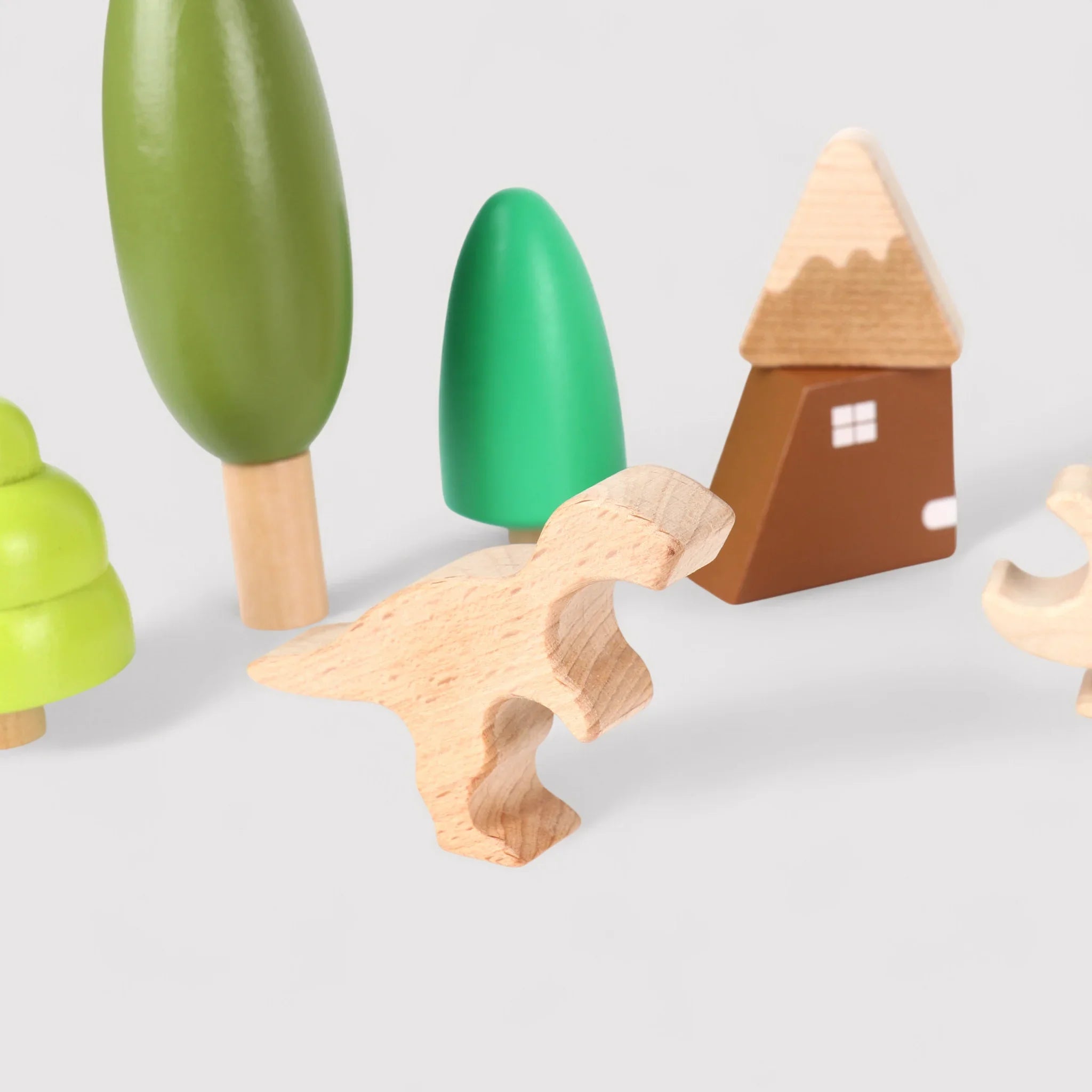 Kunzea - Set giochi a tema foresta preistorica in legno