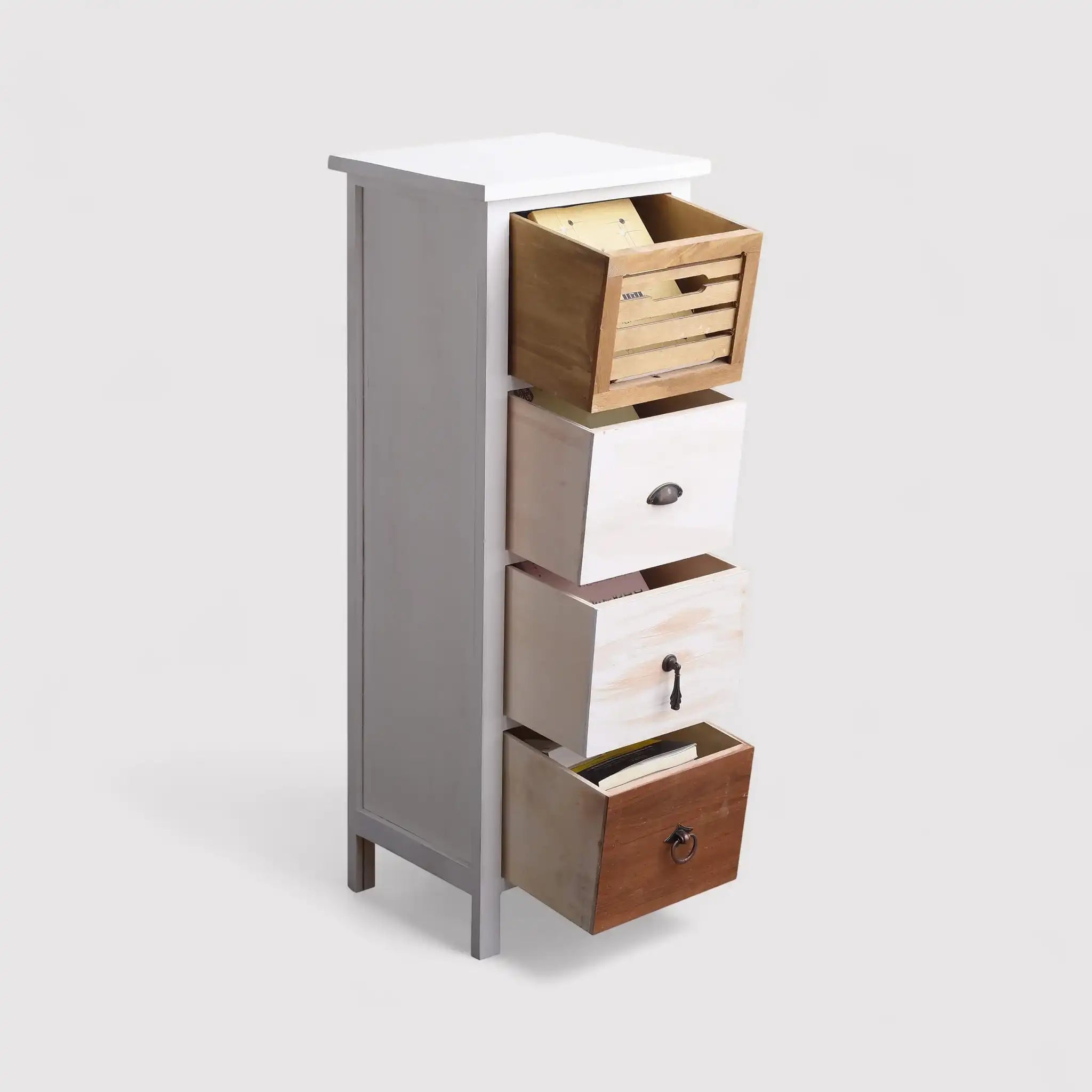 Small cabinet with 4 drawers in urban style