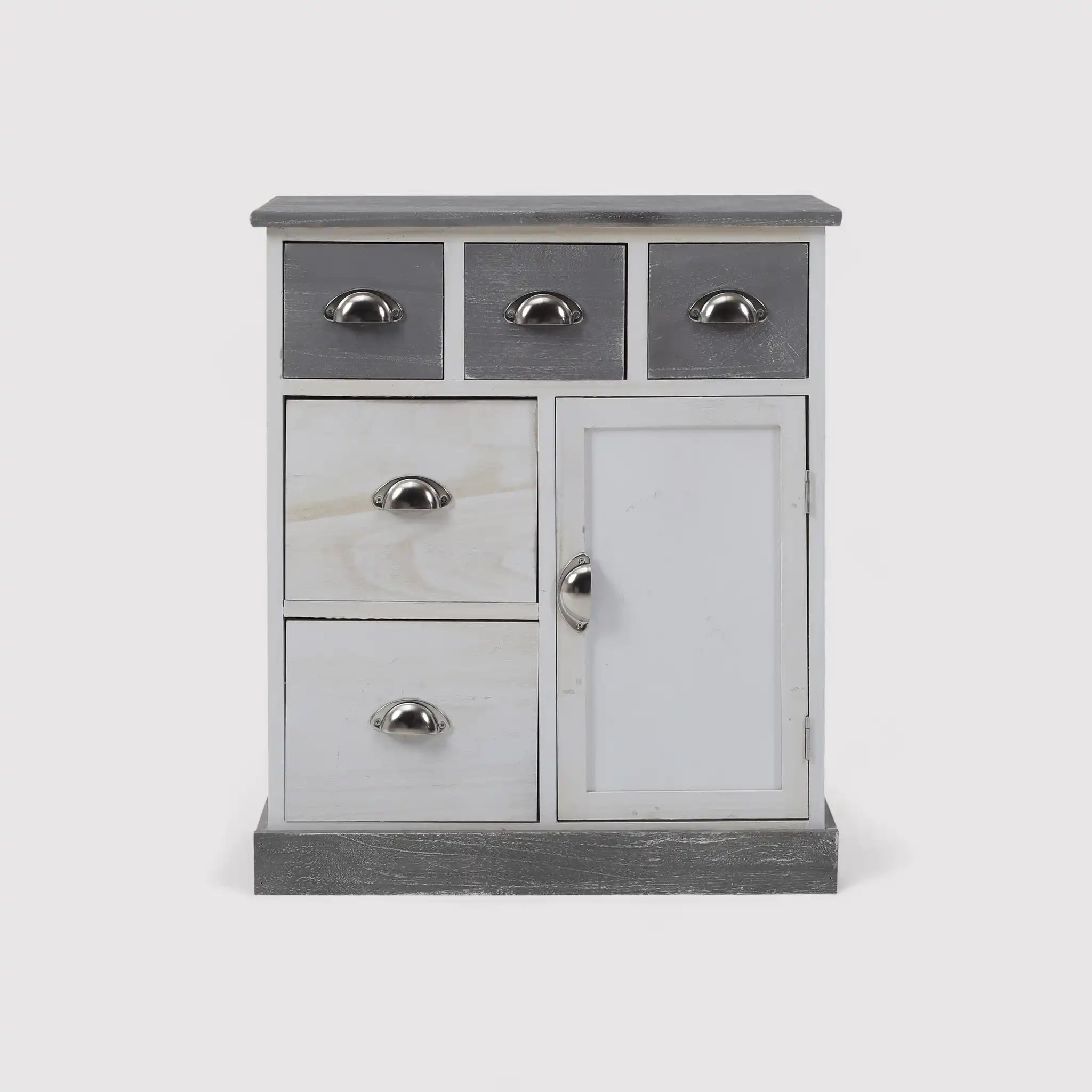 Armoire de style vintage avec 5 tiroirs et 1 porte