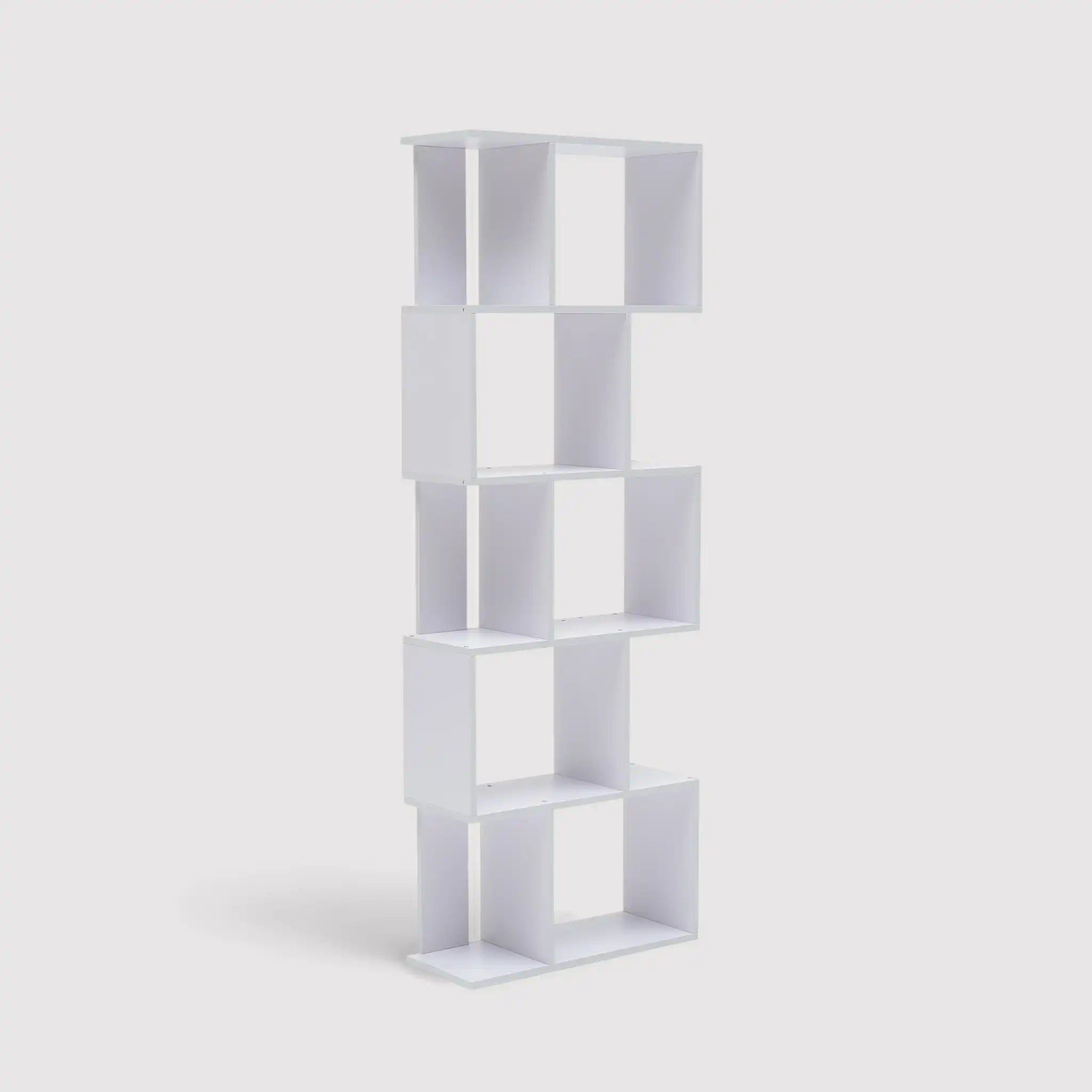Ivy - Libreria bianca alta e stretta in stile moderno
