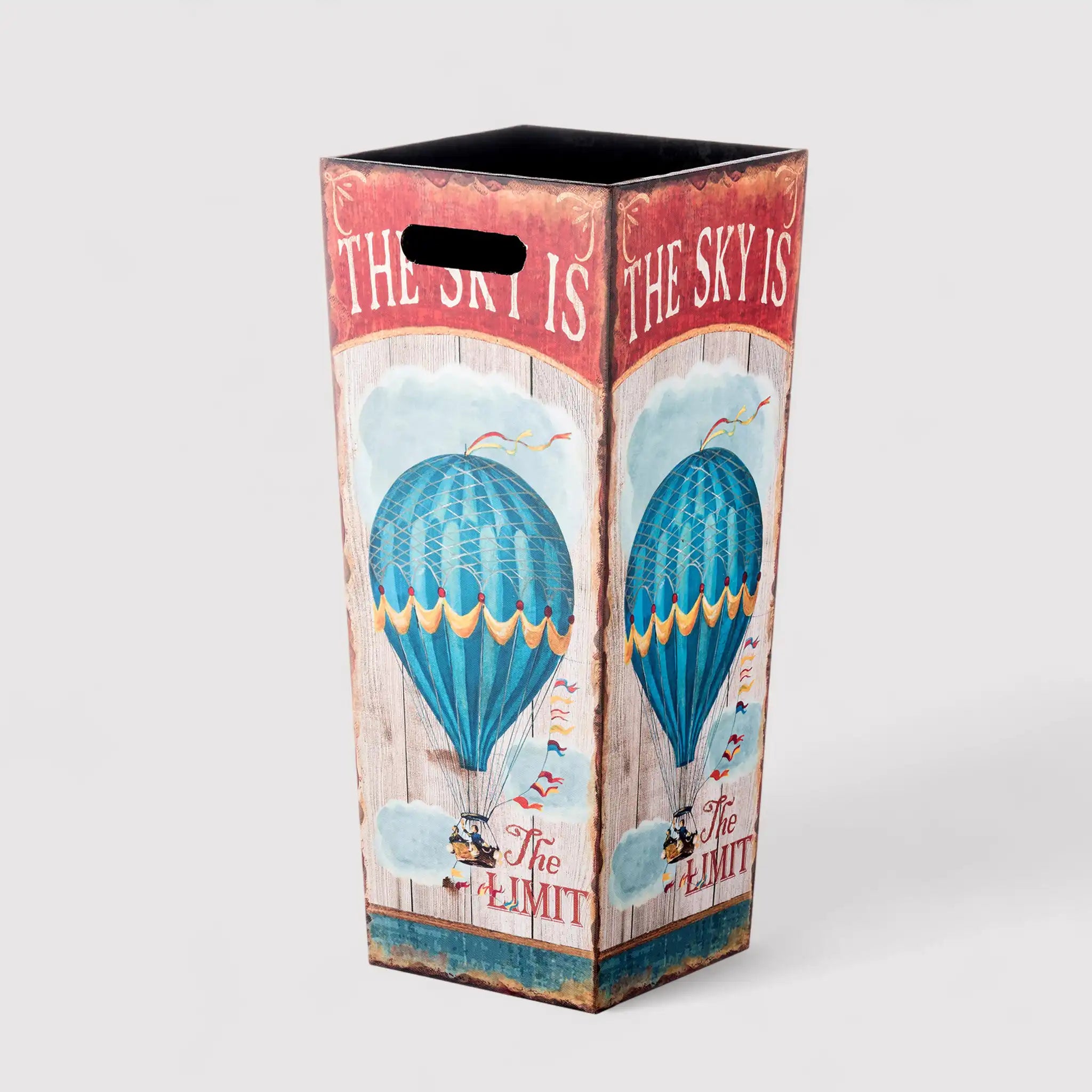 Hevea - Portaombrelli bianco rosso e azzurro in stile moderno