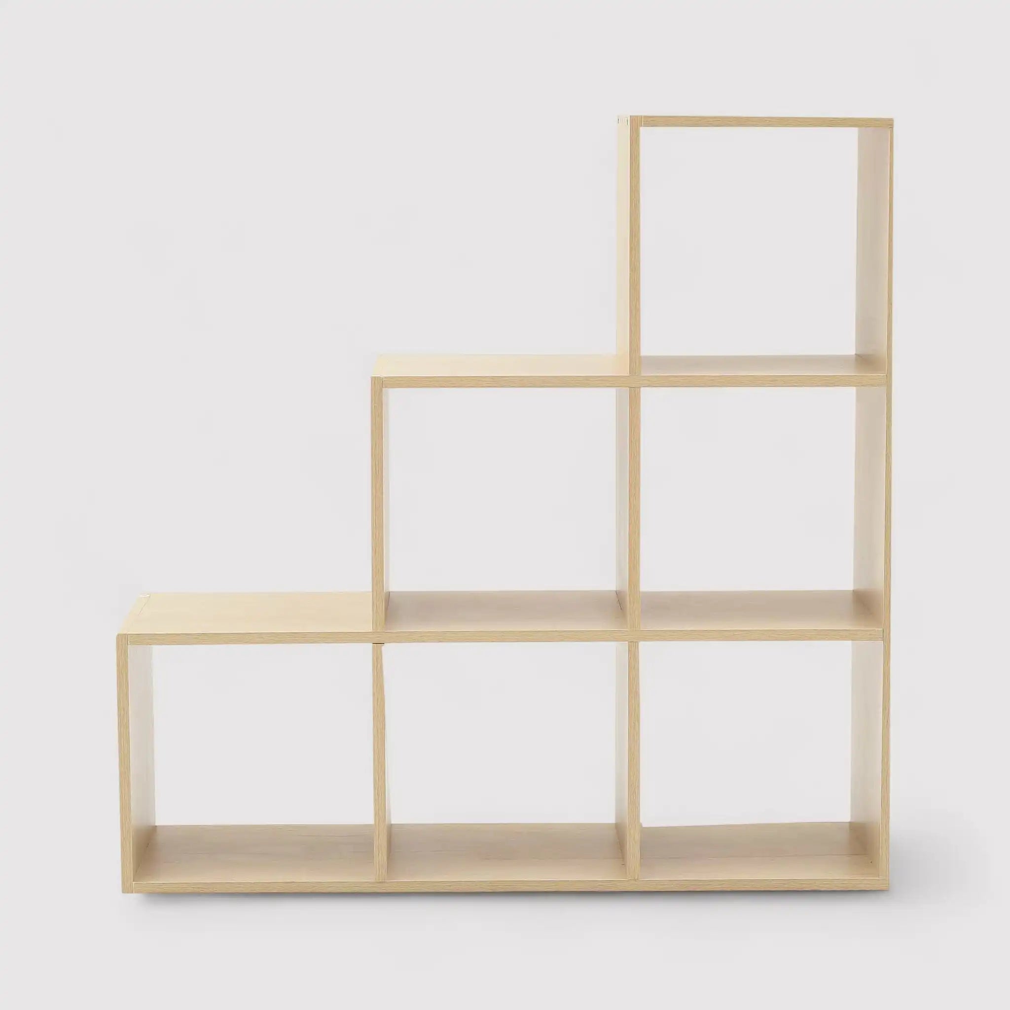 Scindapso - Mobile libreria a scala rovere chiaro