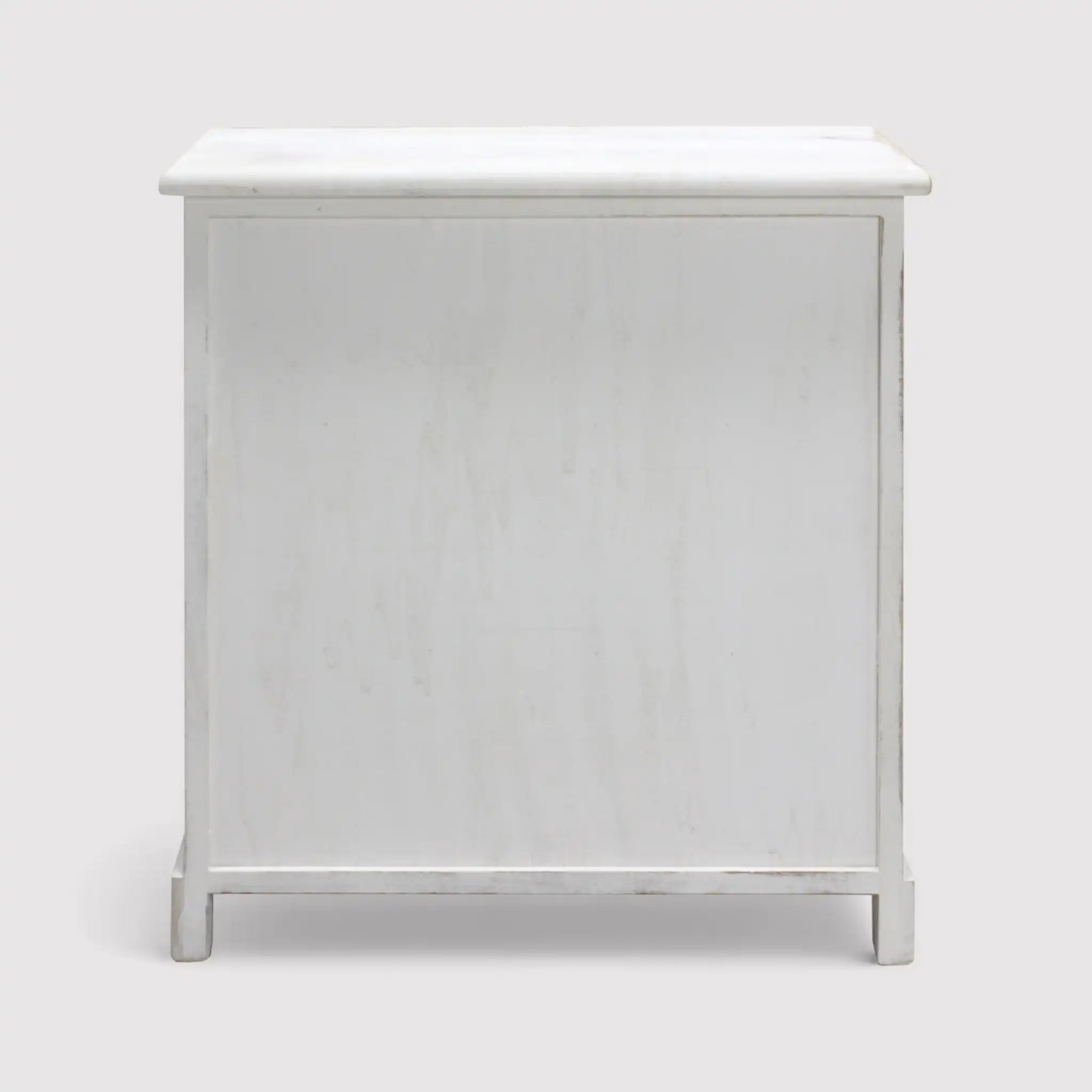 Agatea - Cassettiera piccola bianca in stile coastal