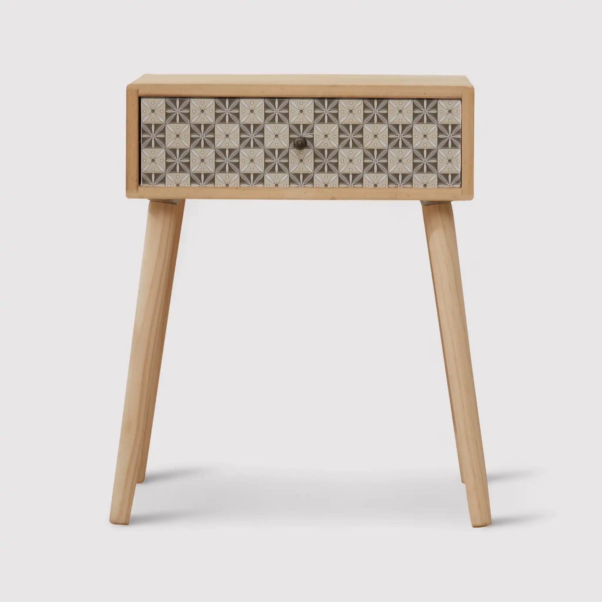 Narciso - Comodino design quadrato in stile scandinavo