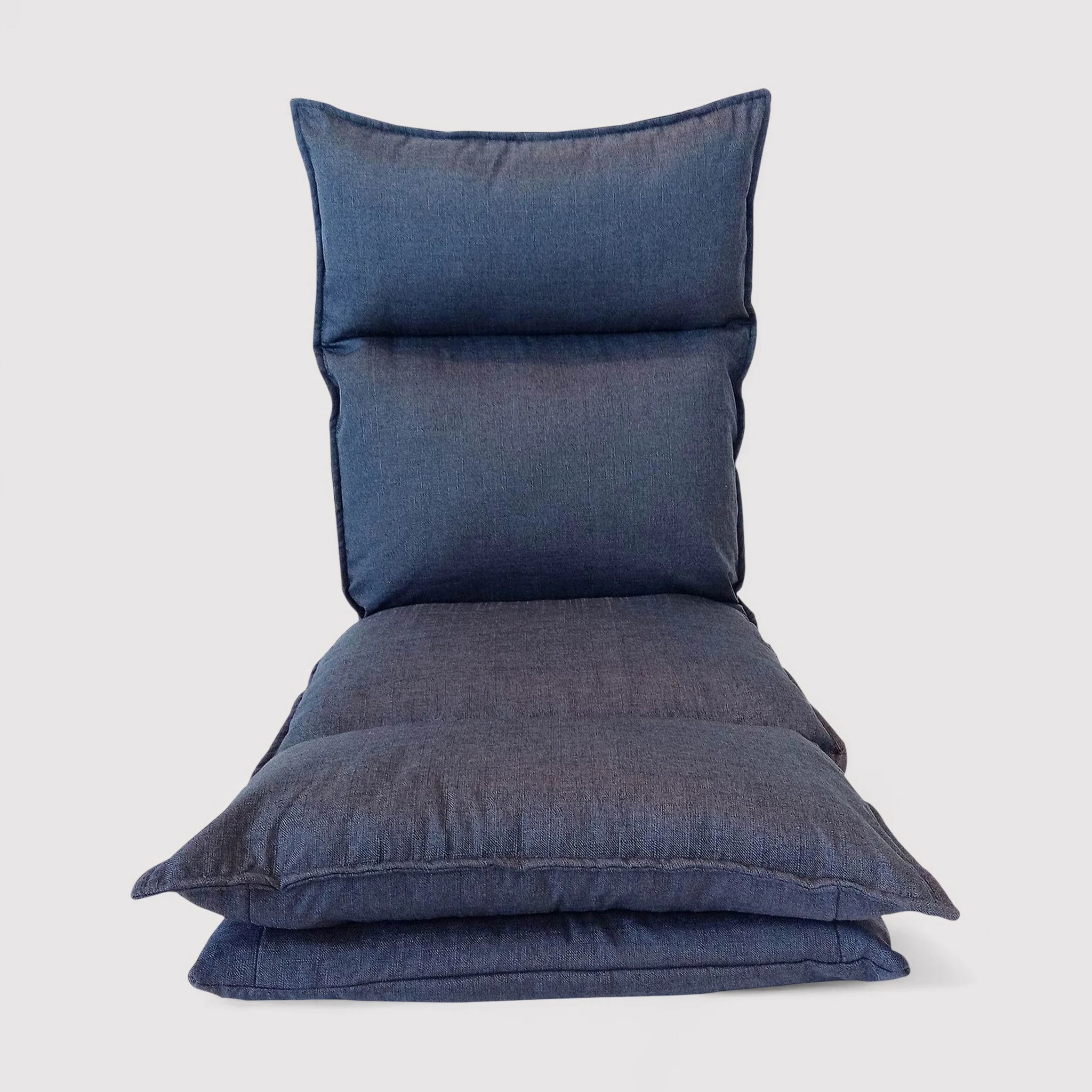 Calla - Poltrona da meditazione blue denim reclinabile