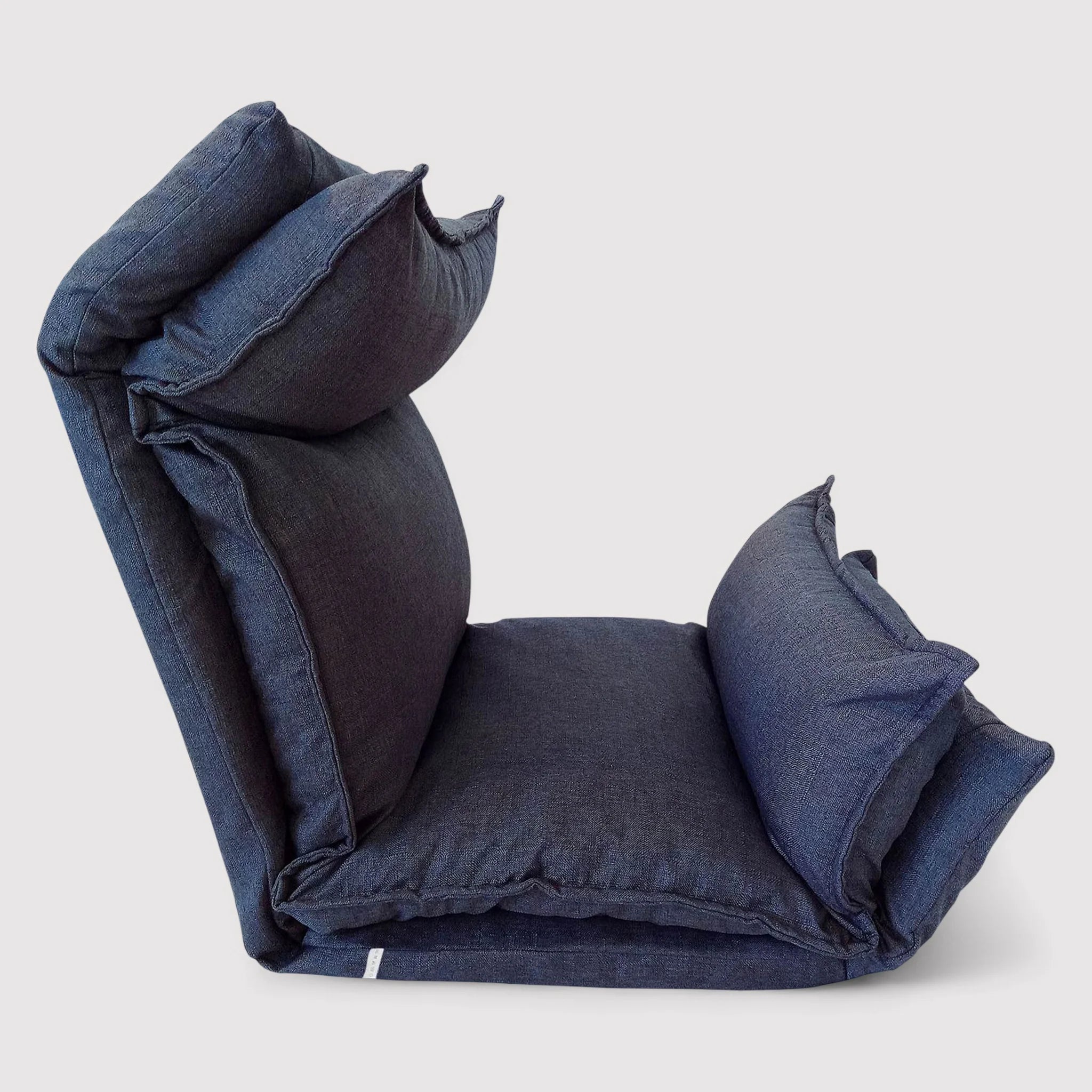 Calla - Poltrona da meditazione blue denim reclinabile