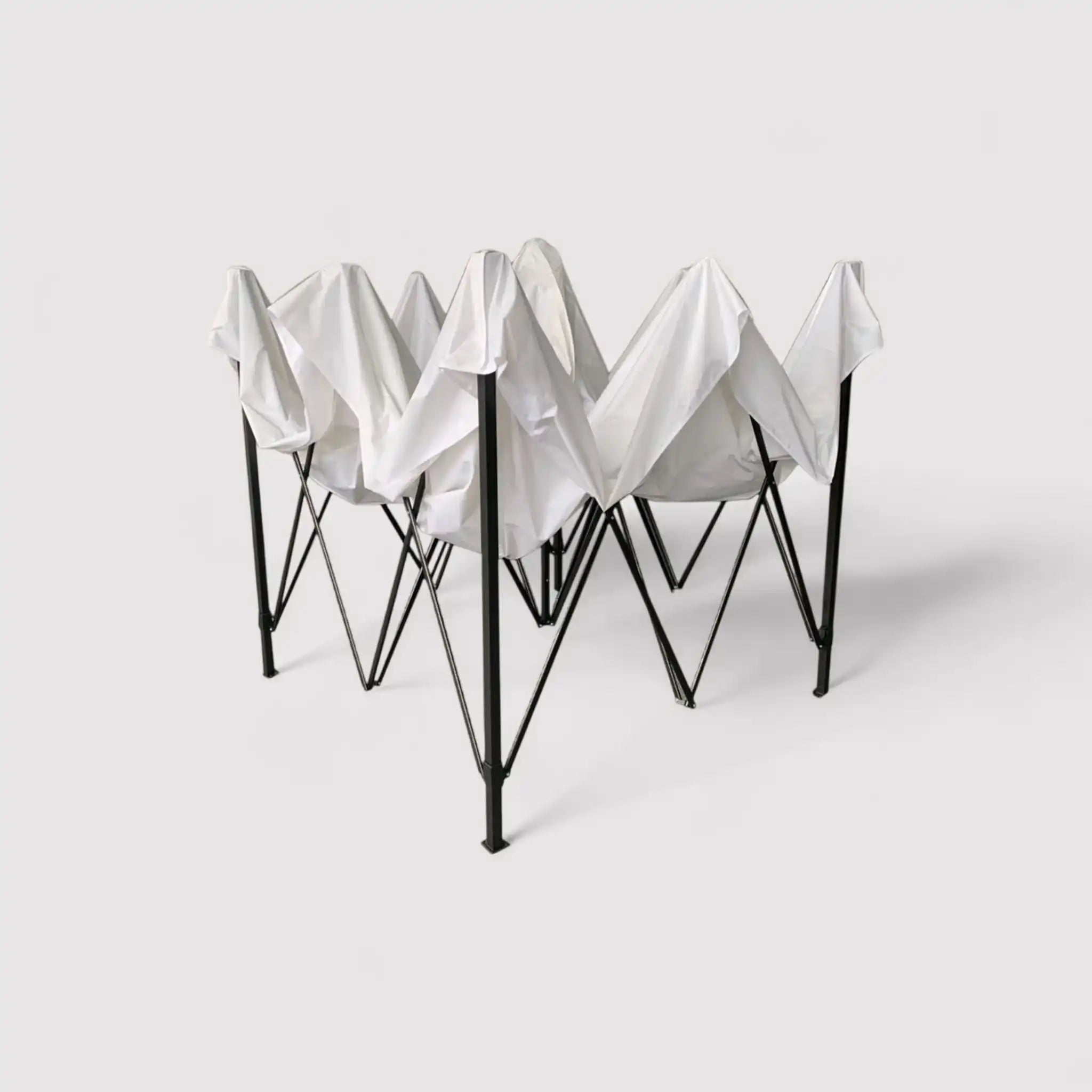 Agerato - 3x3 zusammenklappbarer Gartenpavillon mit Gewichten