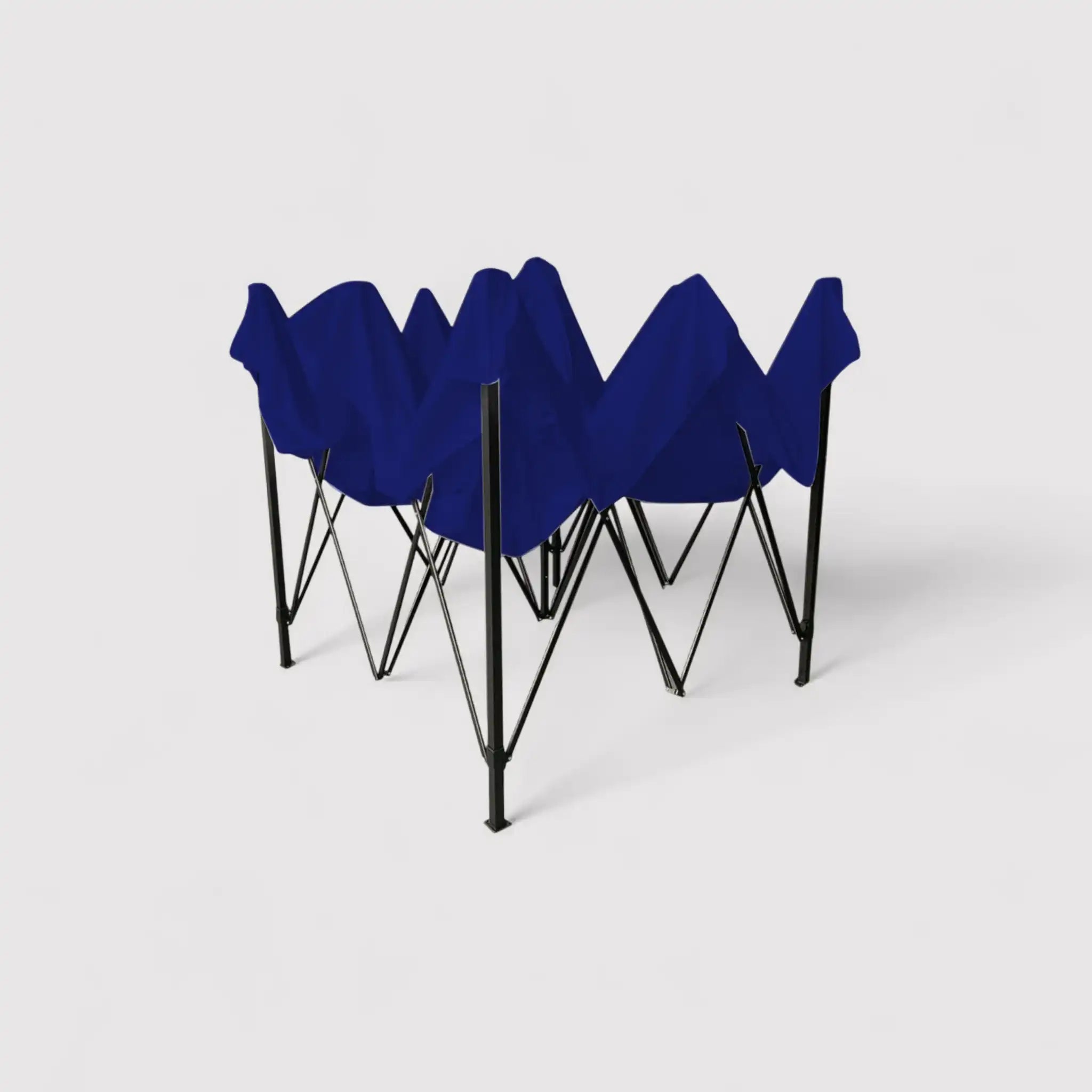 Ficus - Blauer 3x3 Pavillon mit Gewichten für Messen und Veranstaltungen