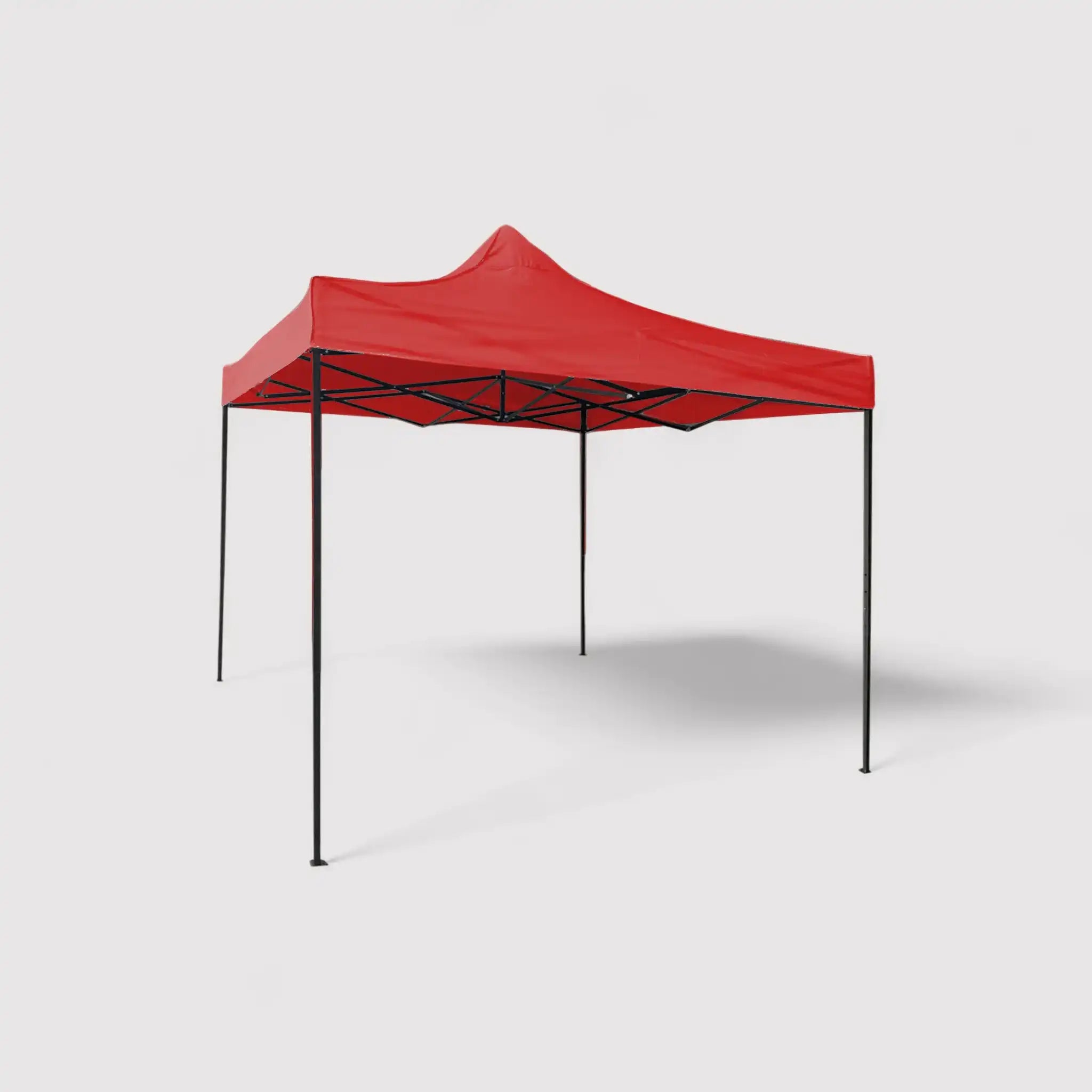 Boldo - Roter 3x3 Pavillon mit Gewichten für den Außenbereich