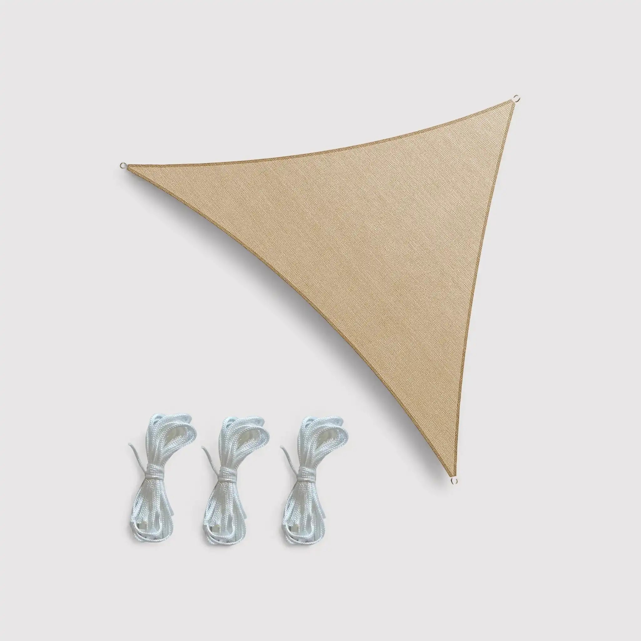 Koto - Tenda a vela triangolare grande beige 5x5x5 mt