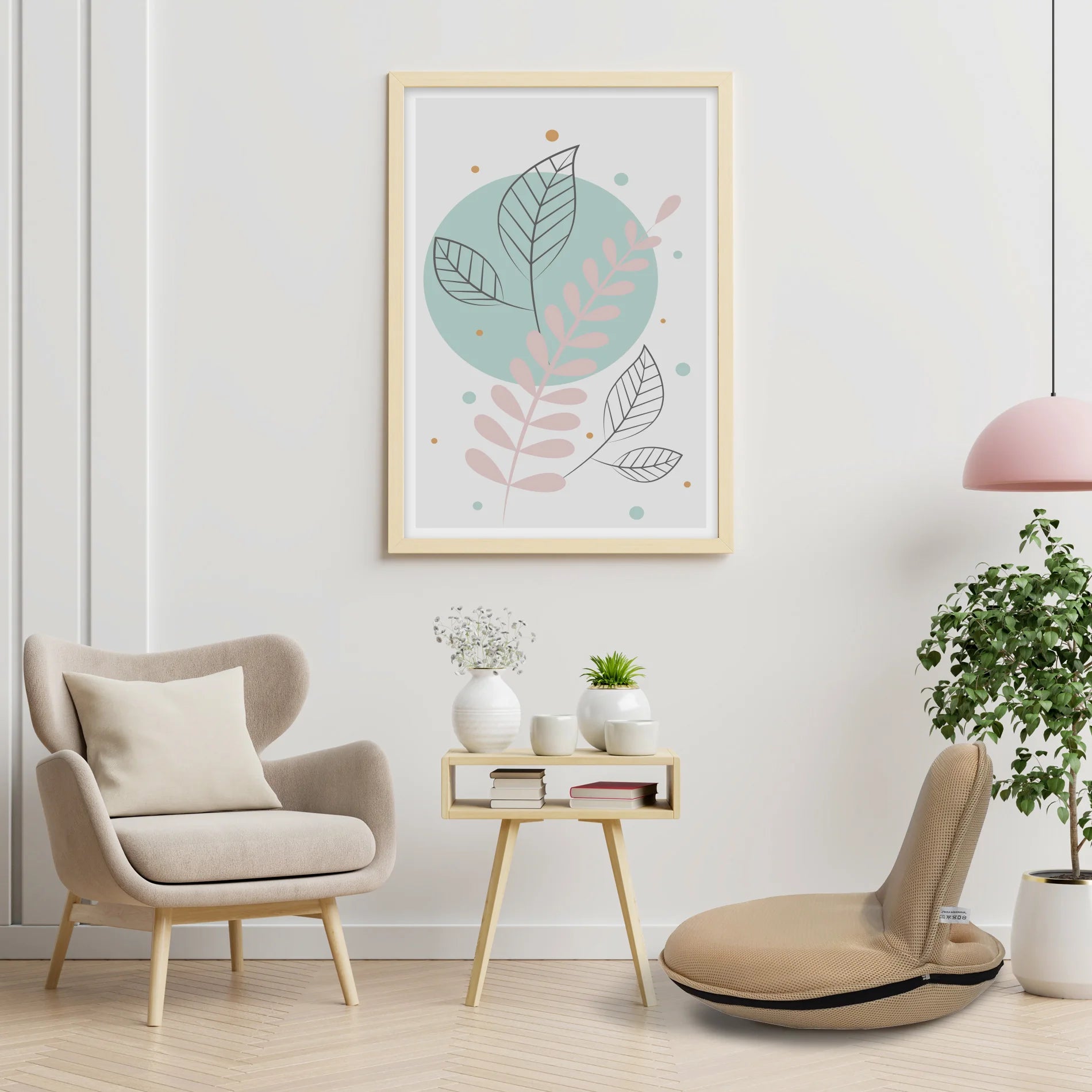 Fresia - Poltrona pieghevole da meditazione beige