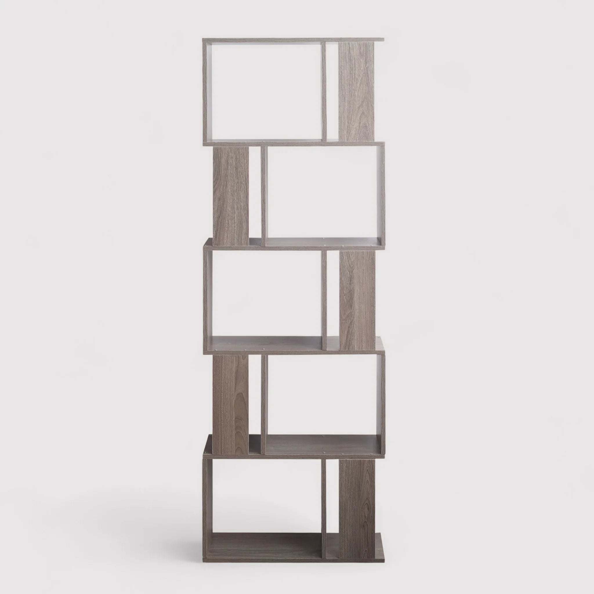 Passiflora - Libreria grigia moderna con 5 ripiani