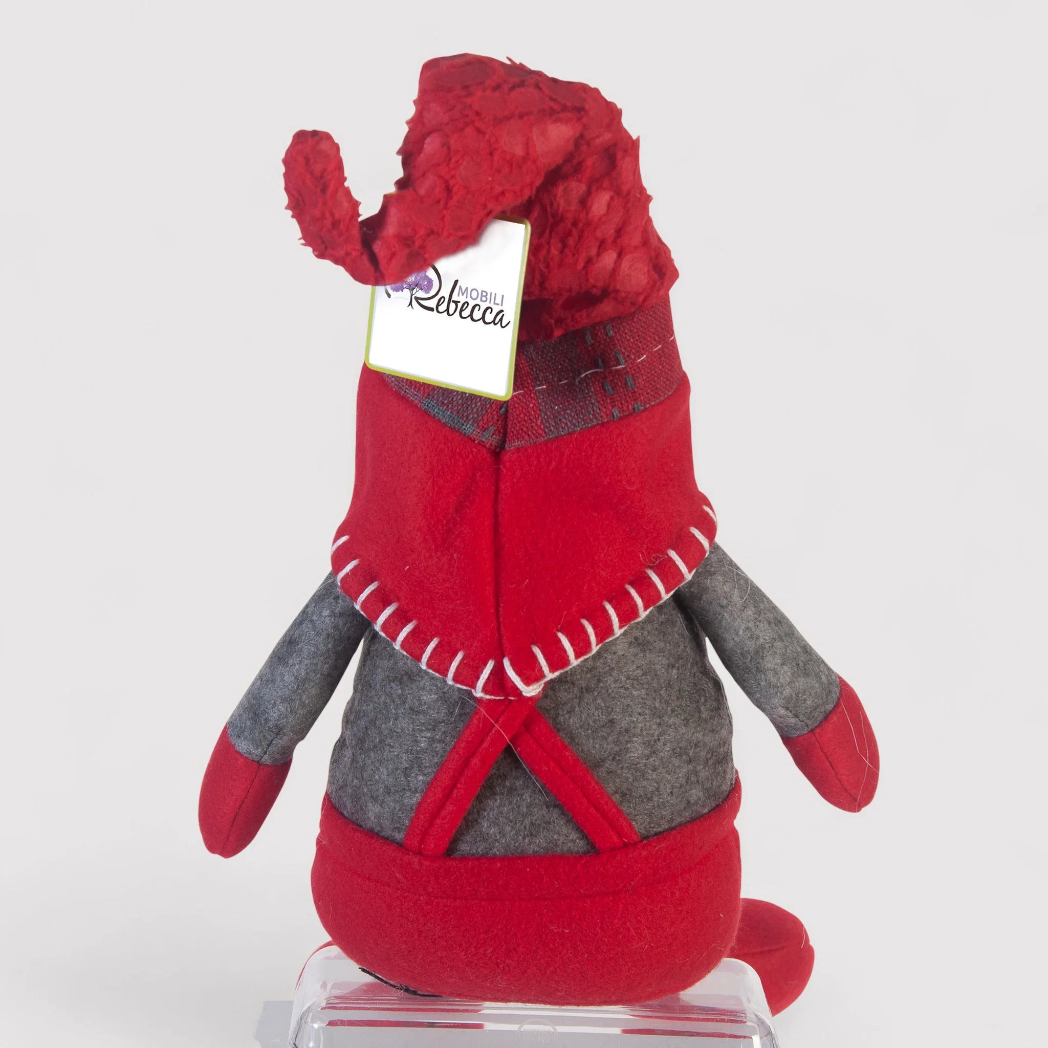 Gnomo di Natale fermaporta e decorativo con gambe lunghe