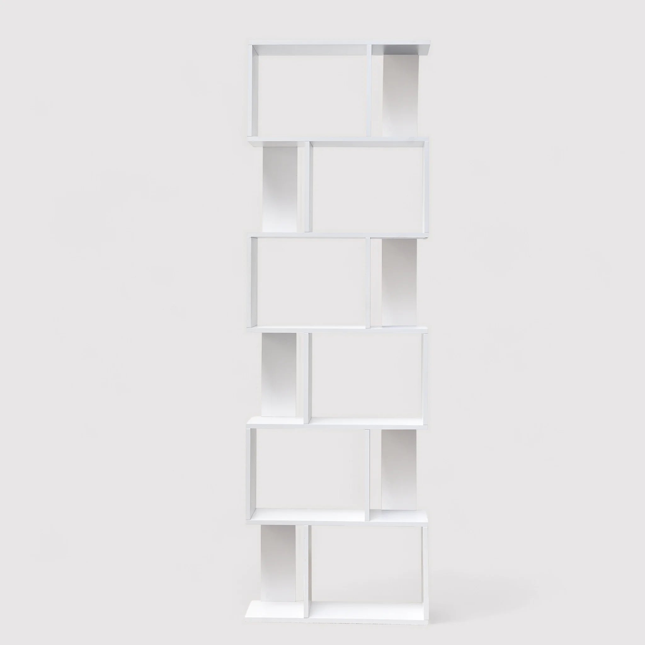 Campanula - Scaffale libreria bianco con 6 ripiani